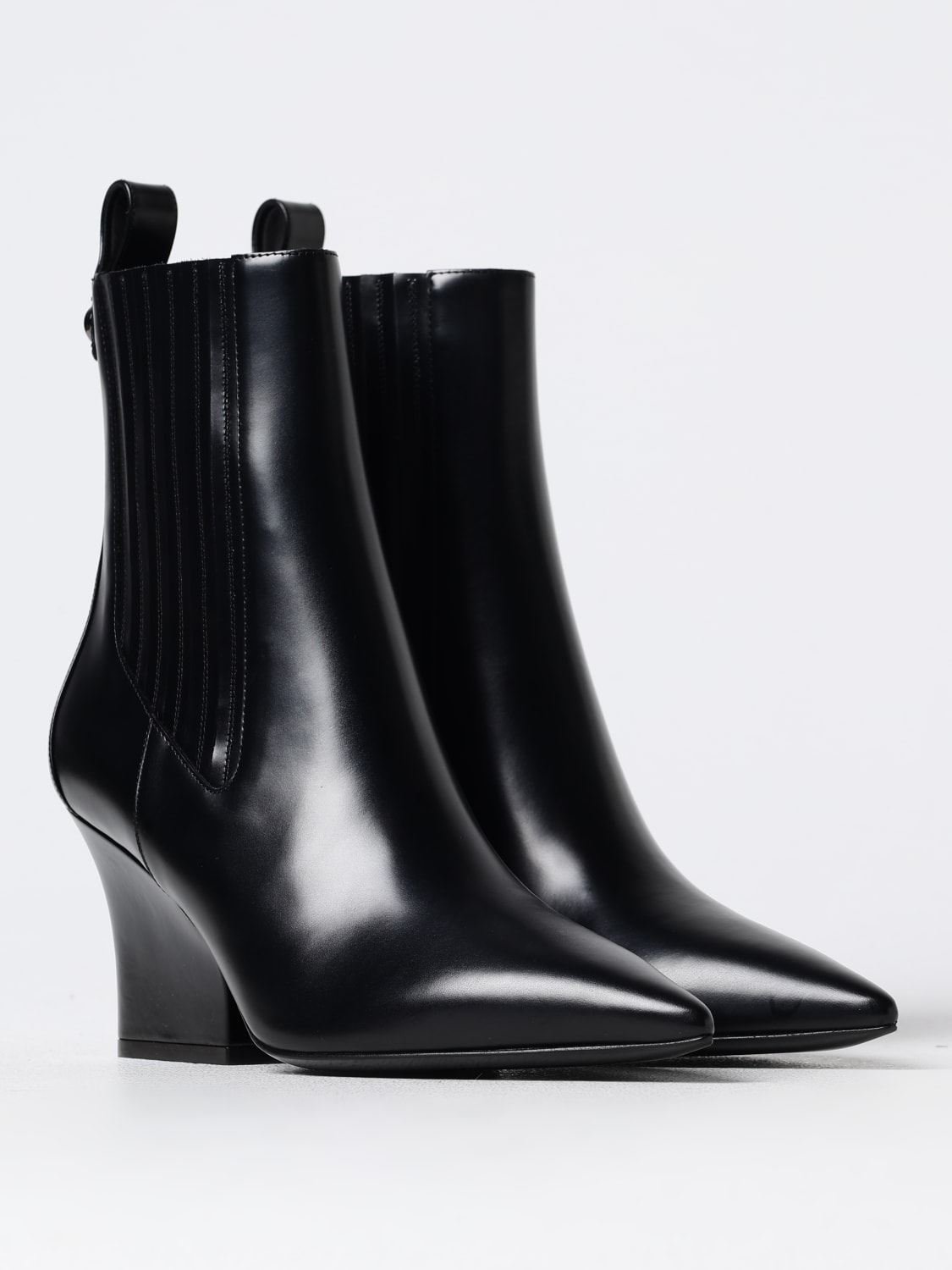 VALENTINO GARAVANI FLAT ANKLE BOOTS: Shoes woman Valentino Garavani, Black - Img 2