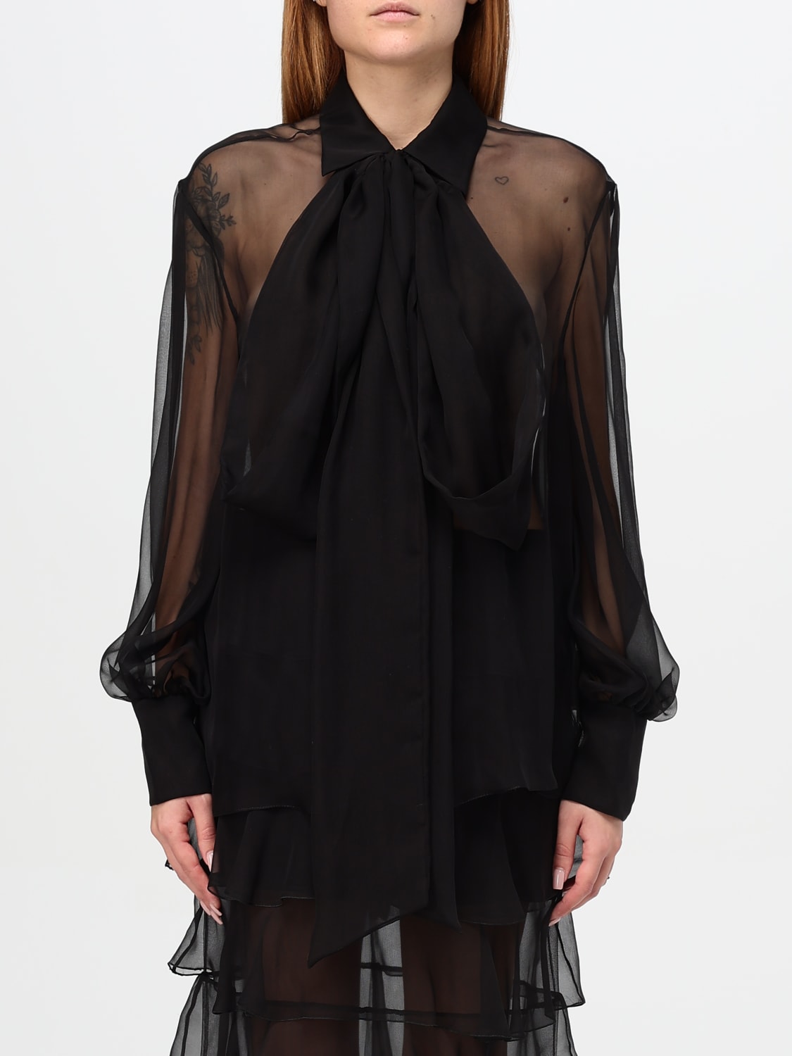 VALENTINO TOP: Shirt woman Valentino, Black - Img 1