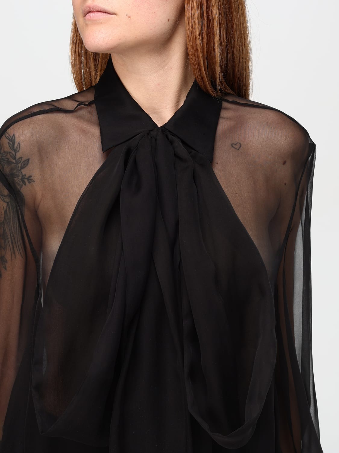 VALENTINO TOP: Shirt woman Valentino, Black - Img 5