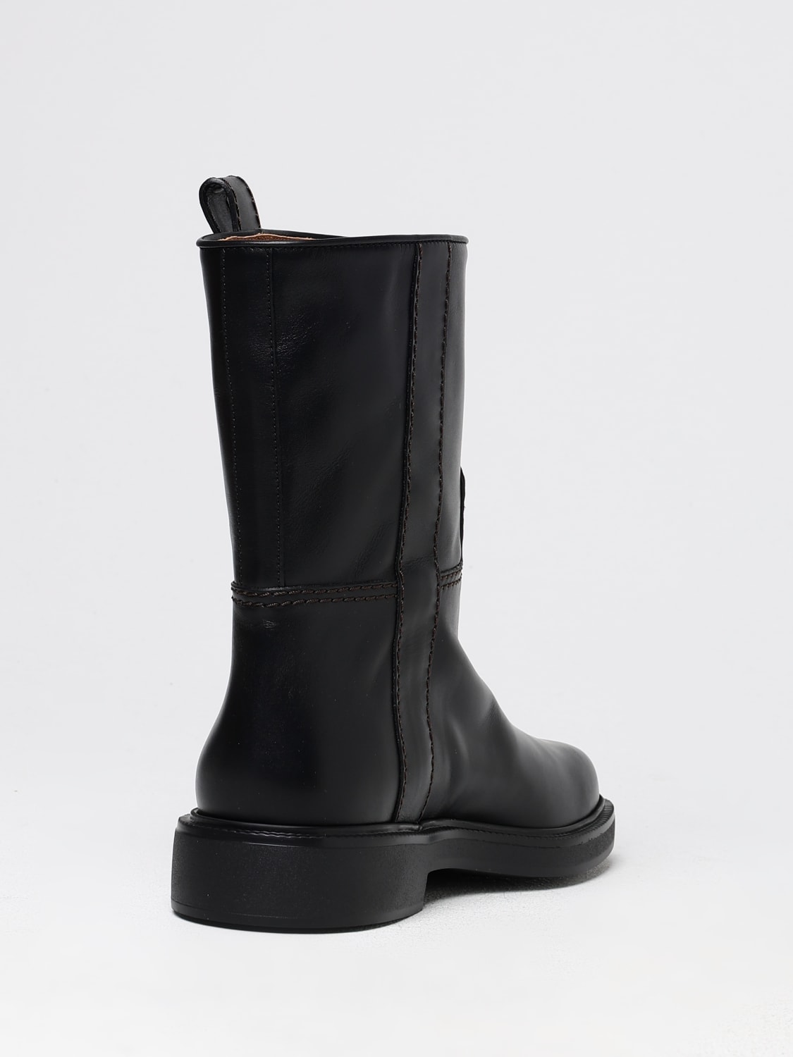 TOD'S FLAT ANKLE BOOTS: Shoes woman Tod's, Black - Img 3