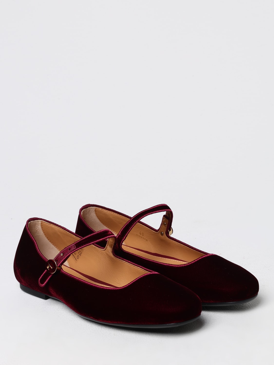 TOD'S BALLET FLATS: Shoes woman Tod's, Burgundy - Img 2