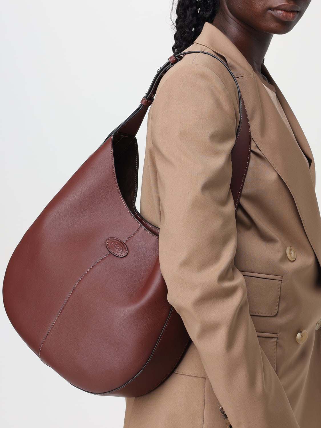 TOD'S BORSA A SPALLA: Borsa Tod's in pelle , Moro - Img 2