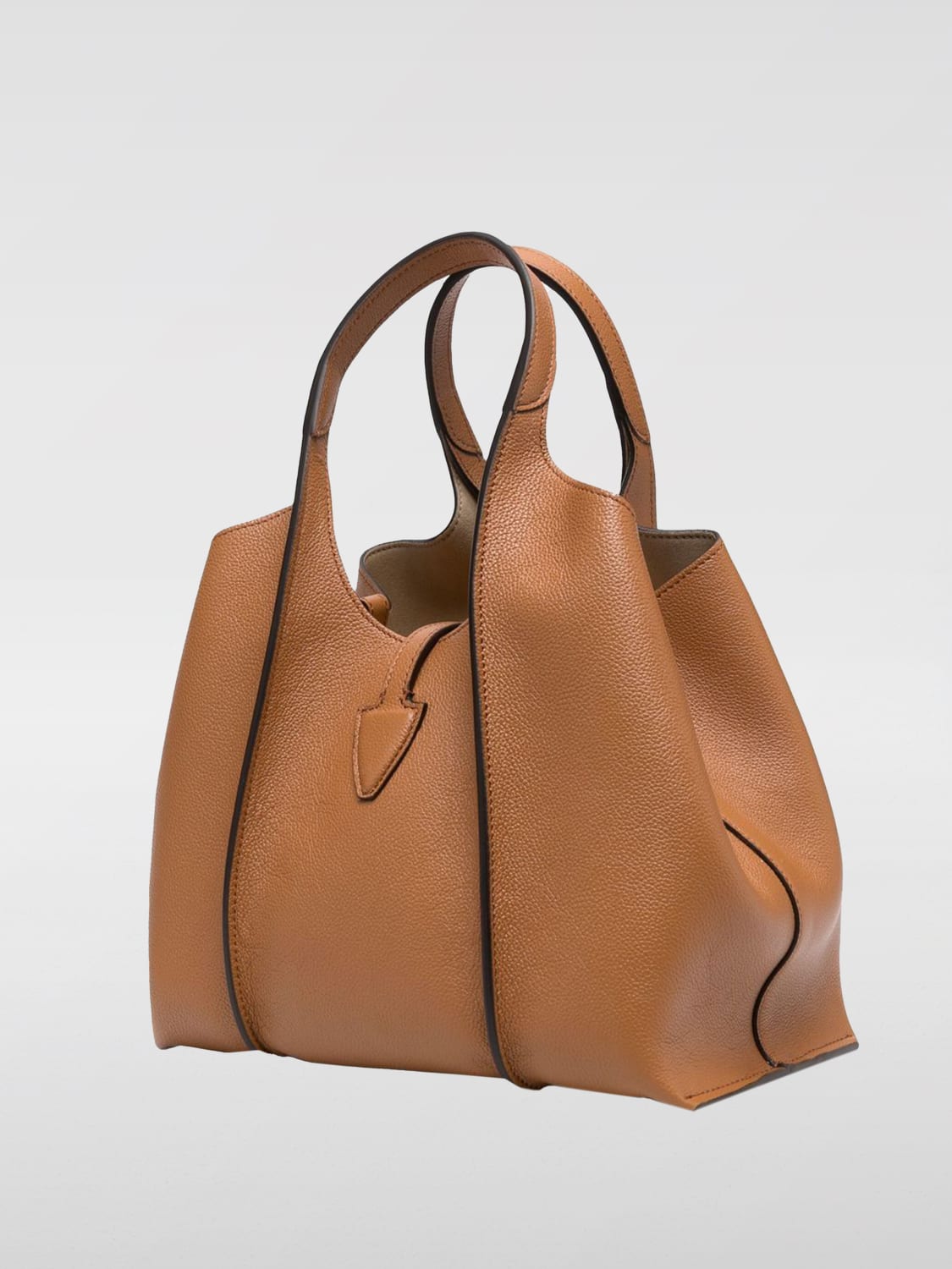 TOD'S BORSA A MANO: Borsa T Timeless Tod's in pelle a grana , Cuoio - Img 3