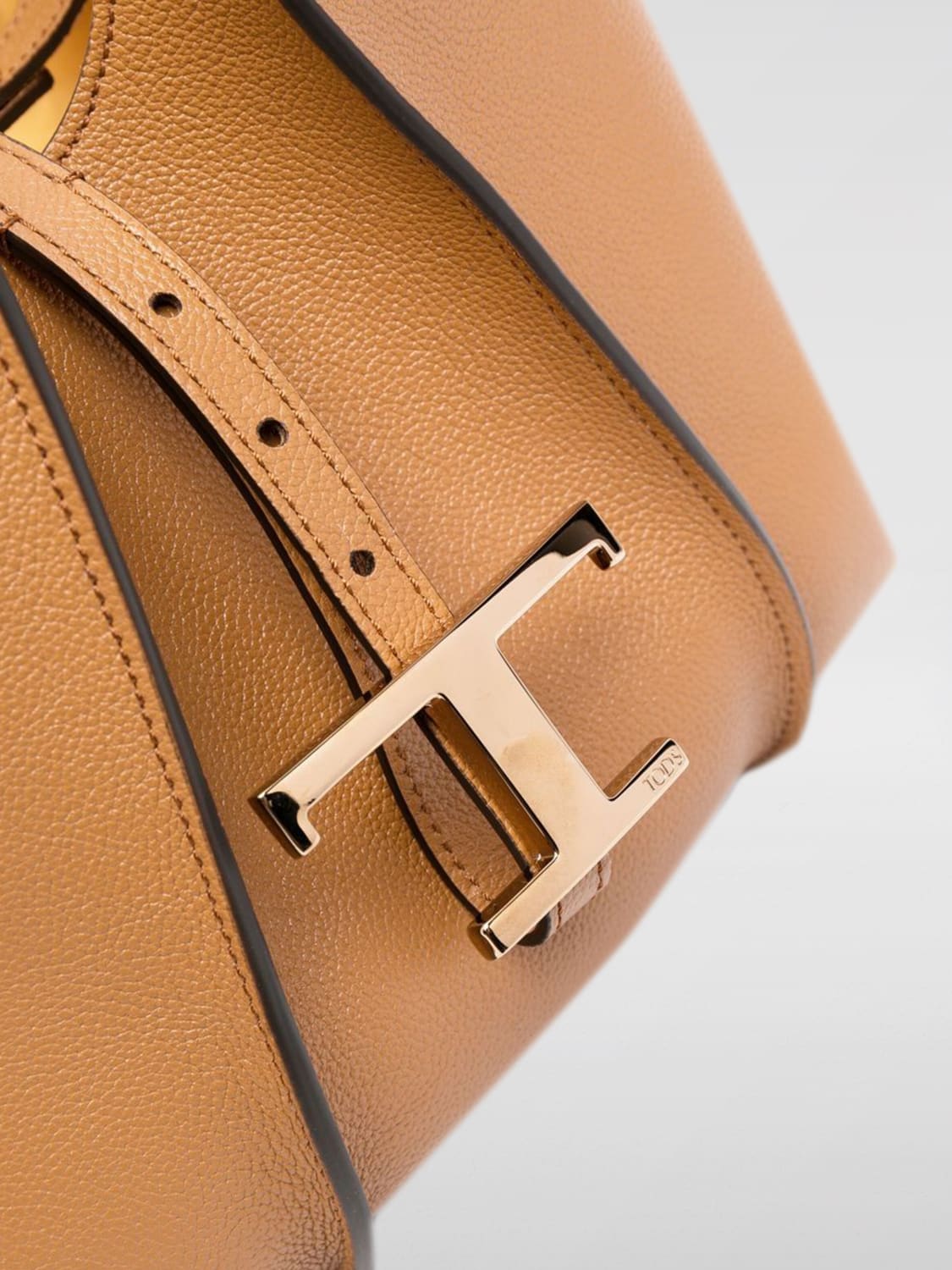 TOD'S BORSA A MANO: Borsa T Timeless Tod's in pelle a grana , Cuoio - Img 5