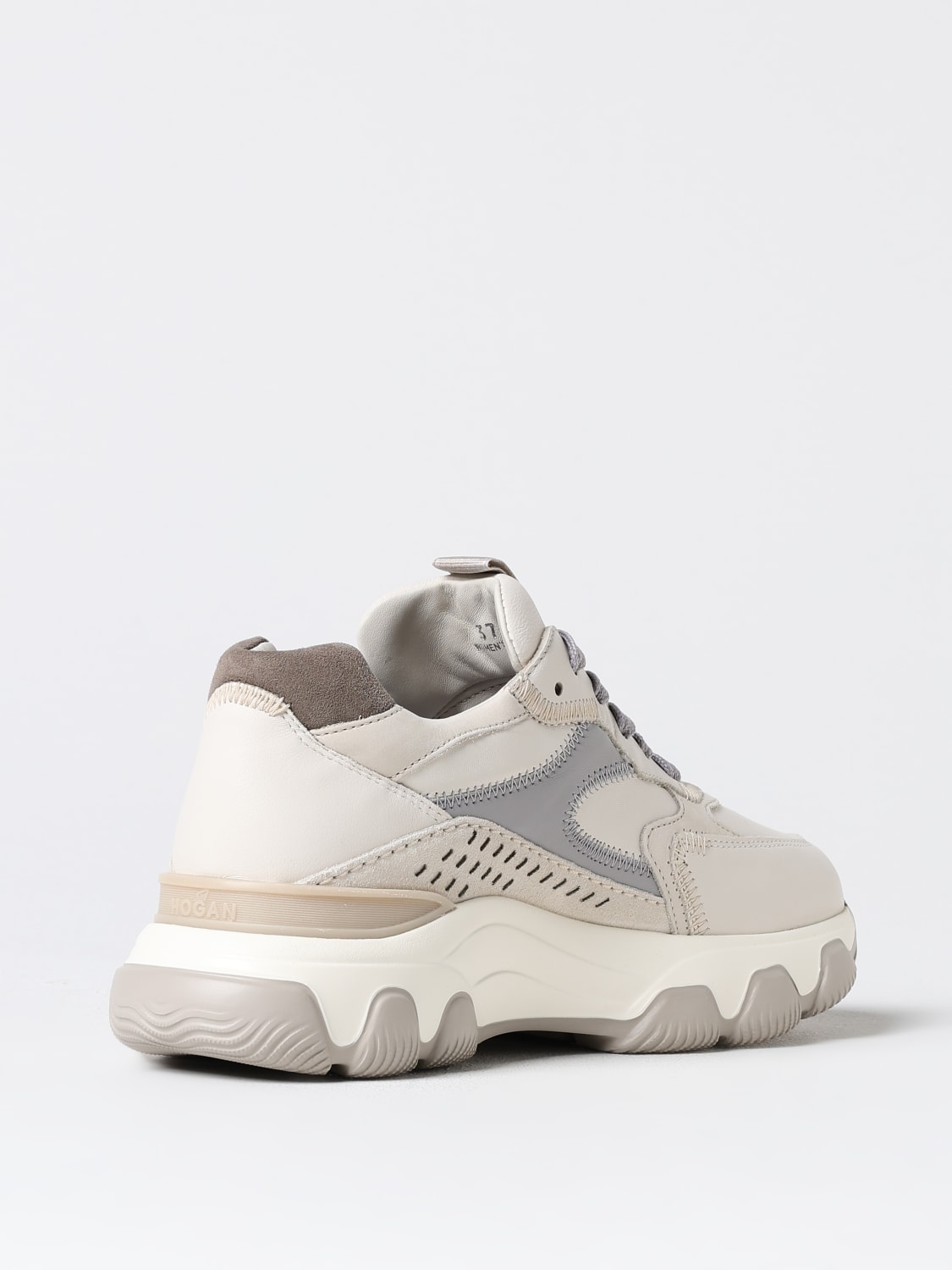 HOGAN SNEAKERS: Sneakers Hogan in pelle , Panna - Img 3