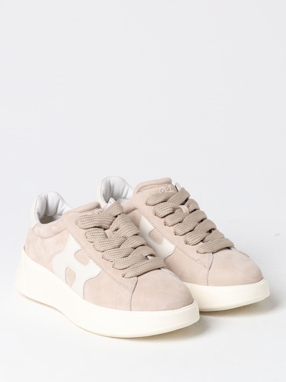 HOGAN SNEAKERS: Sneakers Hogan in camoscio , Beige - Img 2