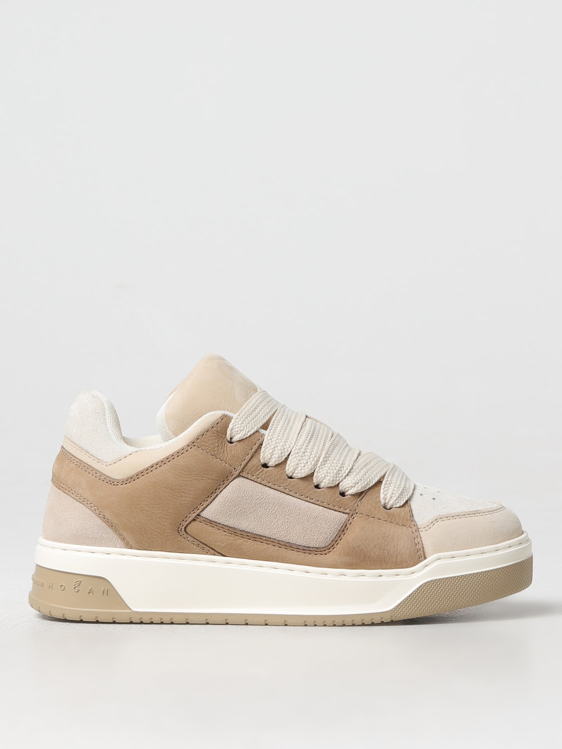 HOGAN SNEAKERS: Sneakers Hogan in camoscio , Beige - Img 1