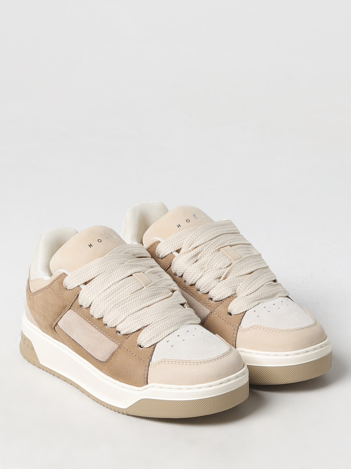 HOGAN SNEAKERS: Sneakers Hogan in camoscio , Beige - Img 2