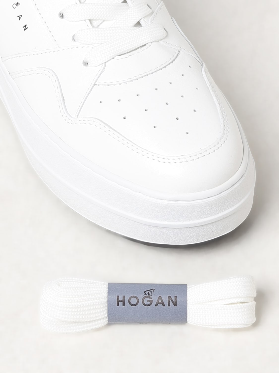 HOGAN SNEAKERS: Sneakers Hogan in pelle , Bianco - Img 4