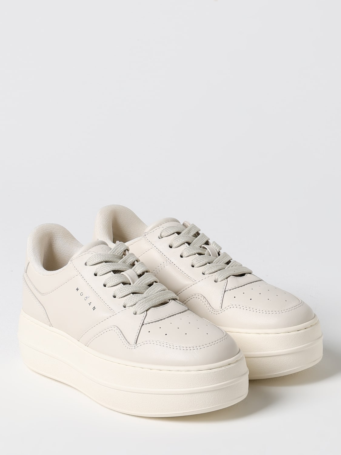 HOGAN SNEAKERS: Sneakers Hogan in pelle , Avorio - Img 2