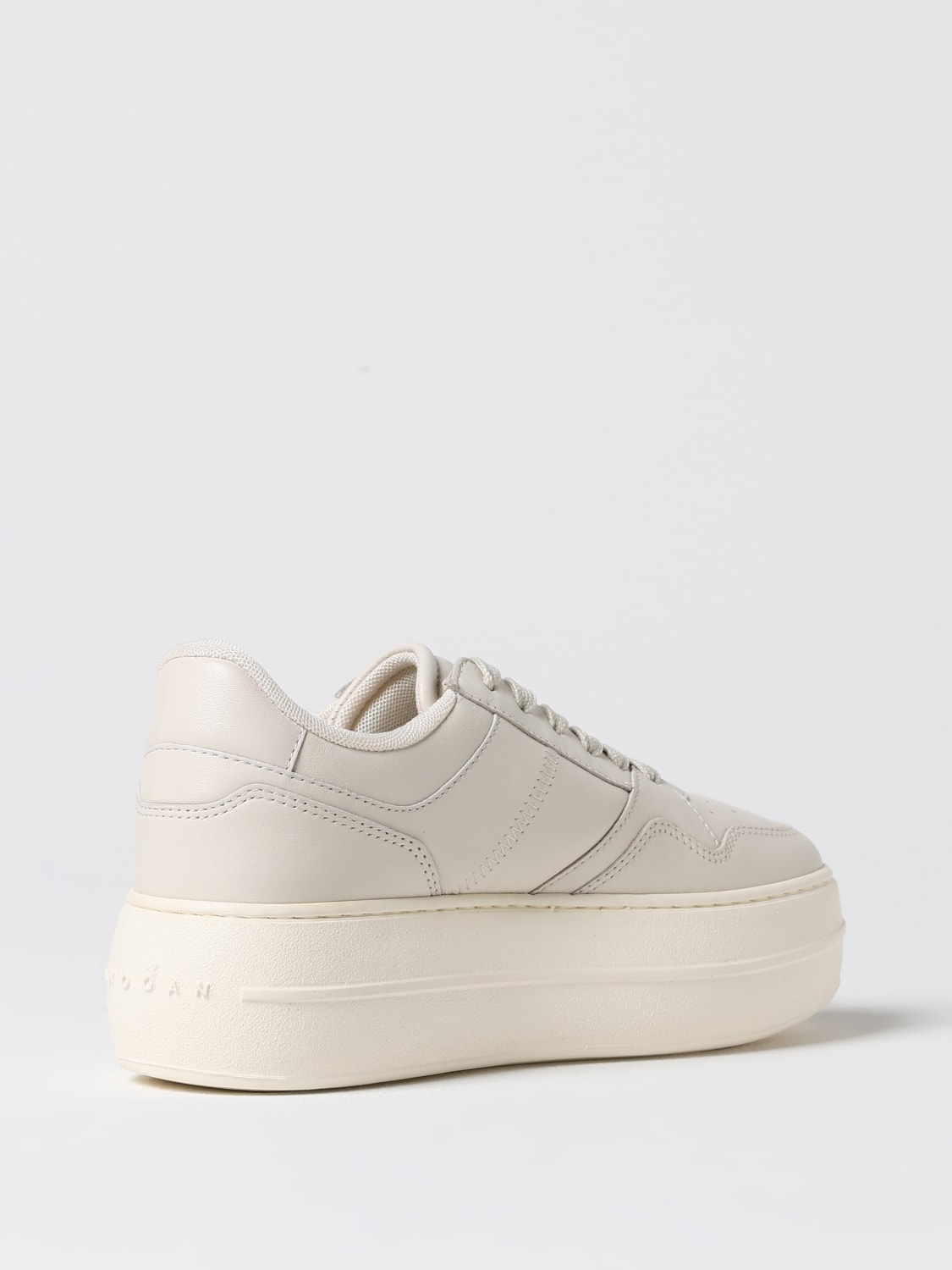 HOGAN SNEAKERS: Sneakers Hogan in pelle , Avorio - Img 3