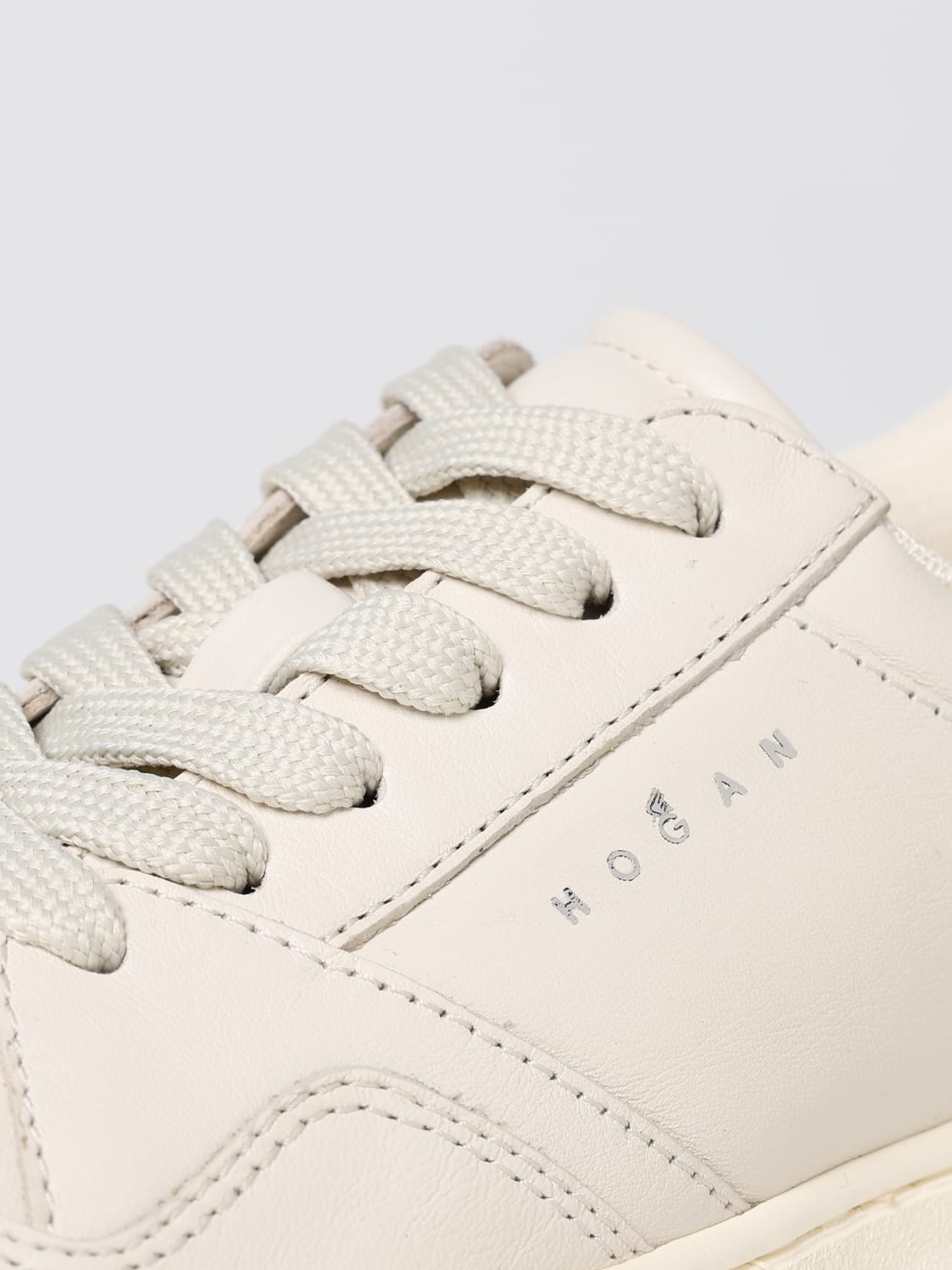 HOGAN SNEAKERS: Sneakers Hogan in pelle , Avorio - Img 4