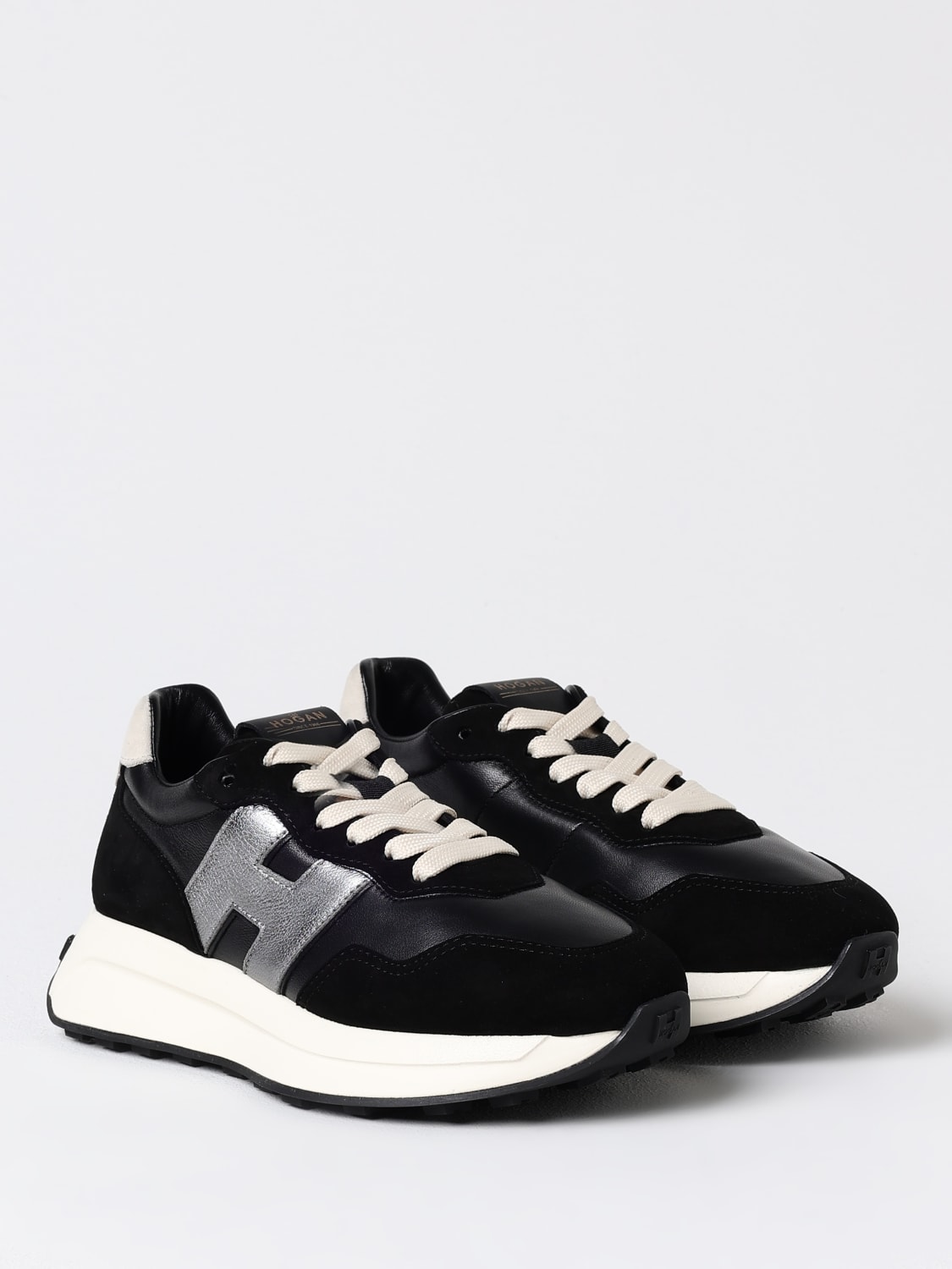 HOGAN SNEAKERS: Sneakers Hogan in pelle , Nero - Img 2