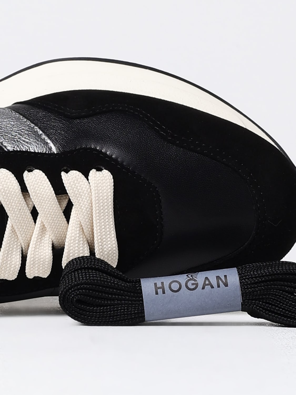 HOGAN SNEAKERS: Sneakers Hogan in pelle , Nero - Img 4