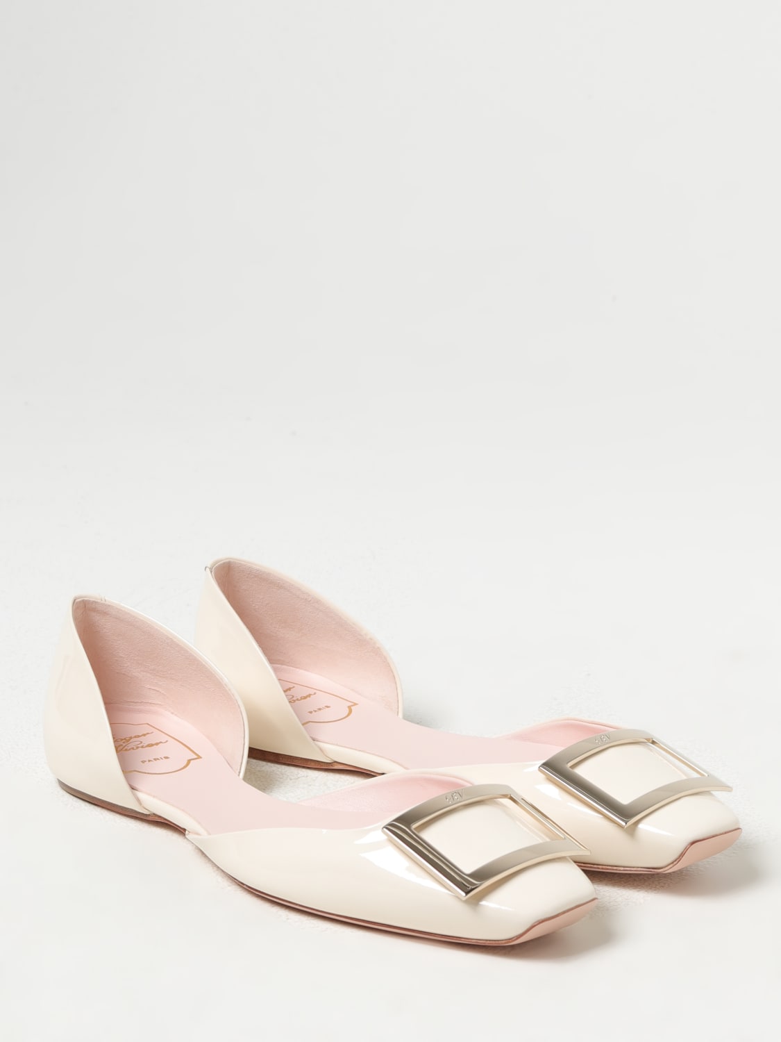 ROGER VIVIER BALLERINES: Chaussures femme Roger Vivier, Jaune Crème - Img 2