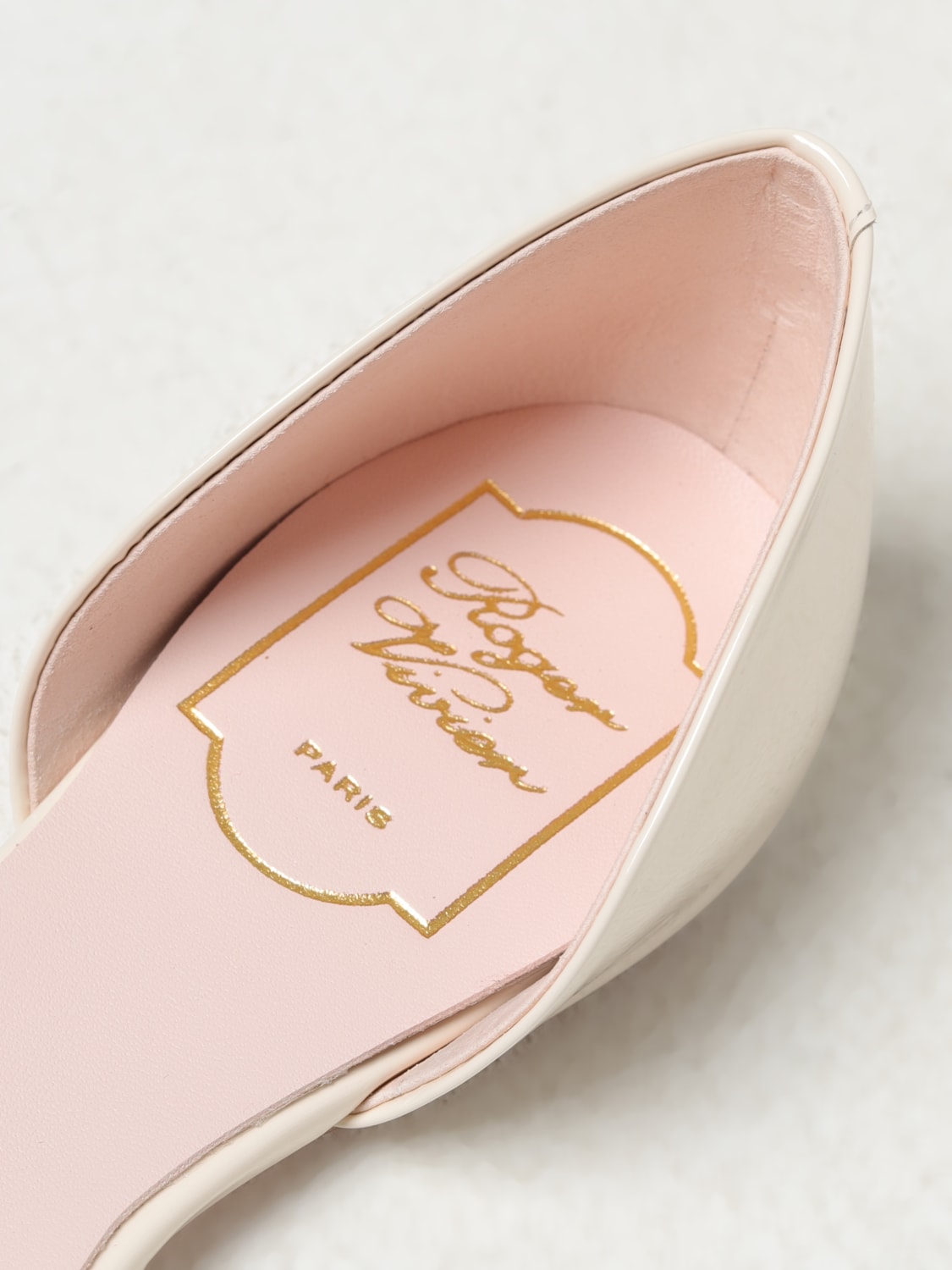 ROGER VIVIER BALLERINES: Chaussures femme Roger Vivier, Jaune Crème - Img 4