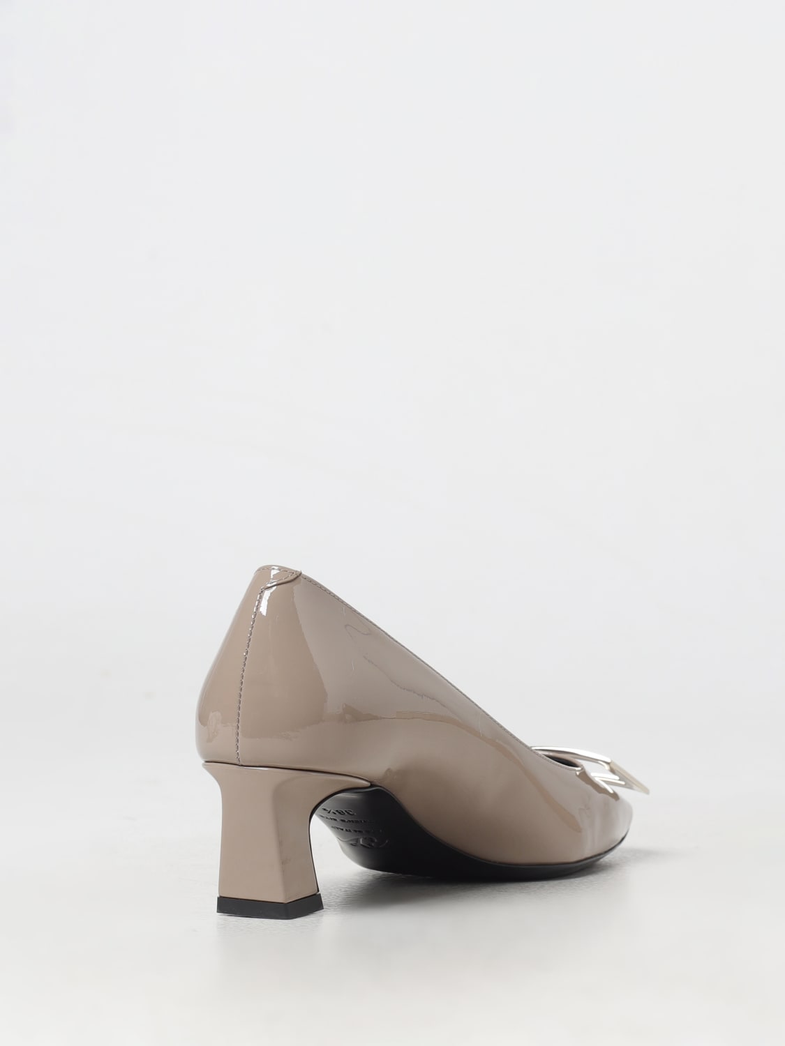 ROGER VIVIER DÉCOLLETÉ: Décolleté Trompette Roger Vivier in vernice , Beige - Img 3