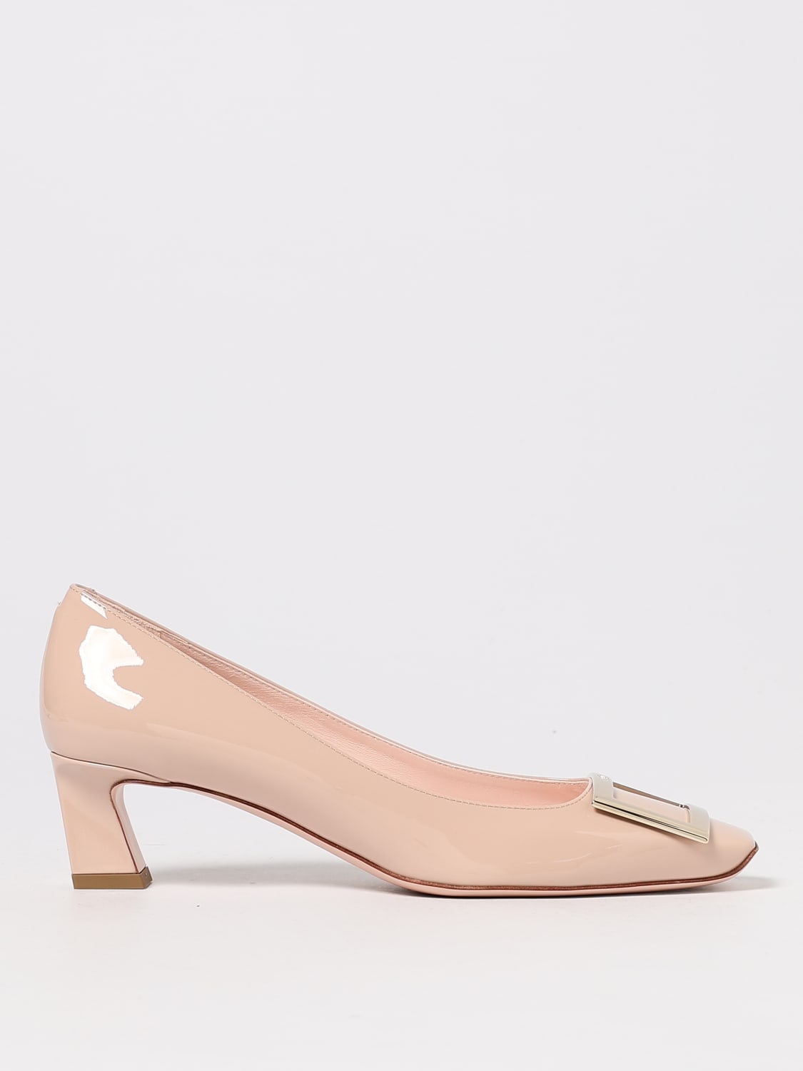 ROGER VIVIER DÉCOLLETÉ: Décolleté Trompette Roger Vivier in vernice , Nudo - Img 1