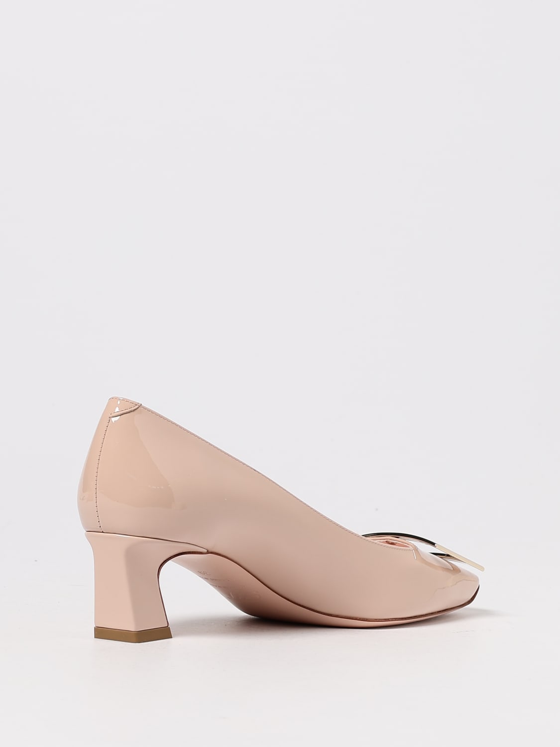 ROGER VIVIER DÉCOLLETÉ: Décolleté Trompette Roger Vivier in vernice , Nudo - Img 3