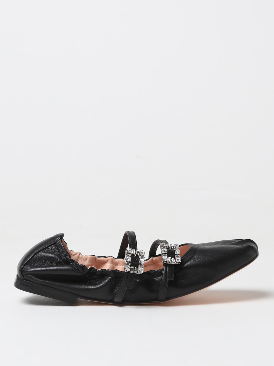 Giglio Ballerina Roger Vivier in nappa con fibbie gioiello