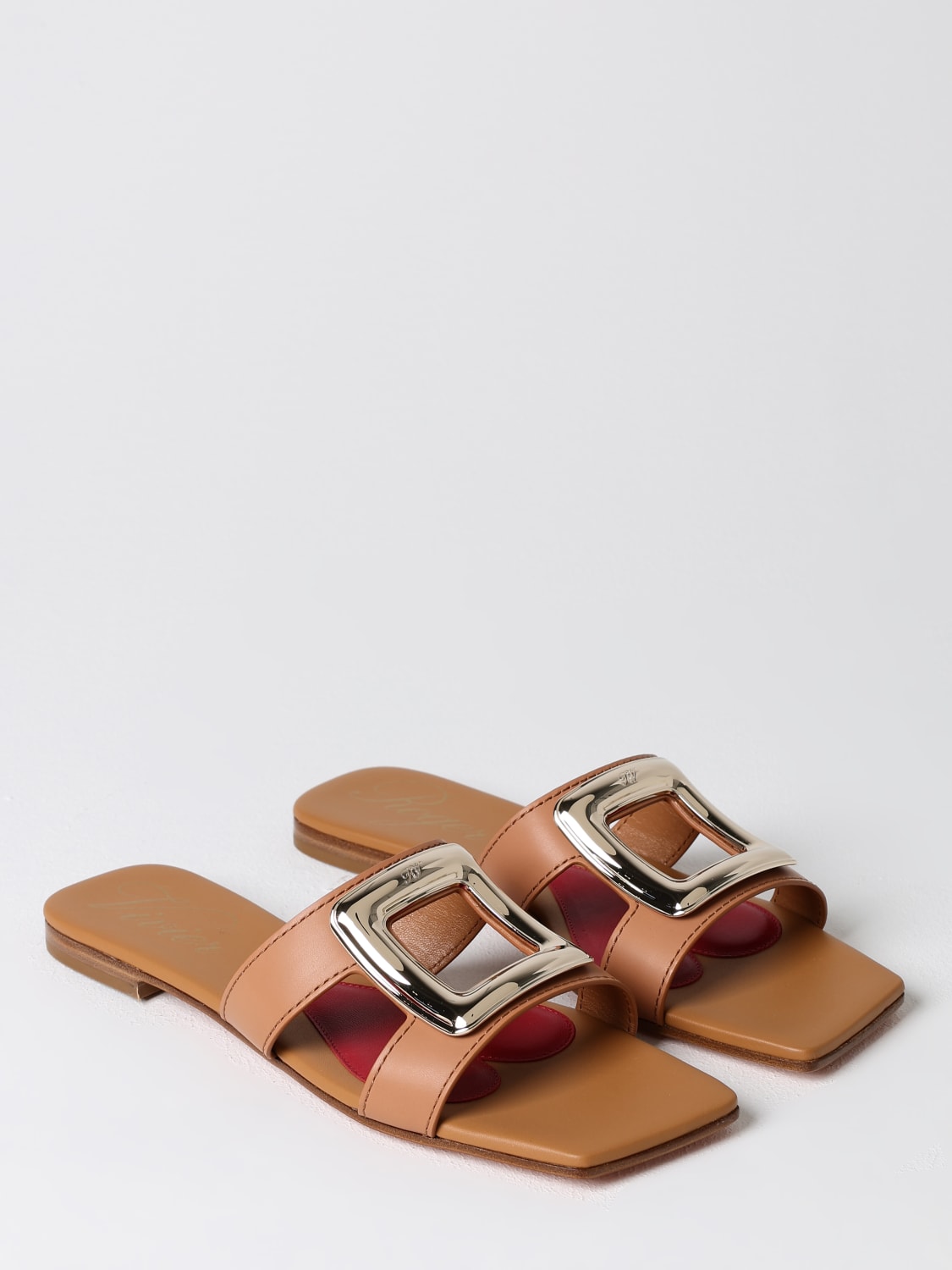 ROGER VIVIER FLAT SANDALS: Shoes woman Roger Vivier, Leather - Img 2