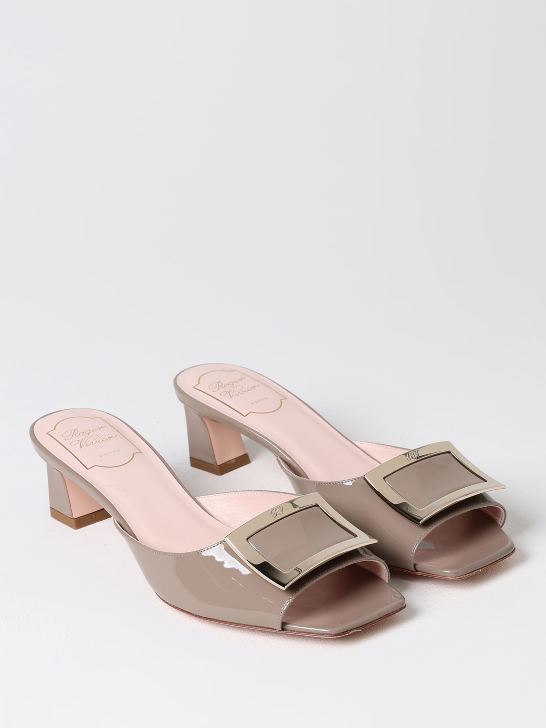 ROGER VIVIER HEELED SANDALS: Shoes woman Roger Vivier, Dove Grey - Img 2