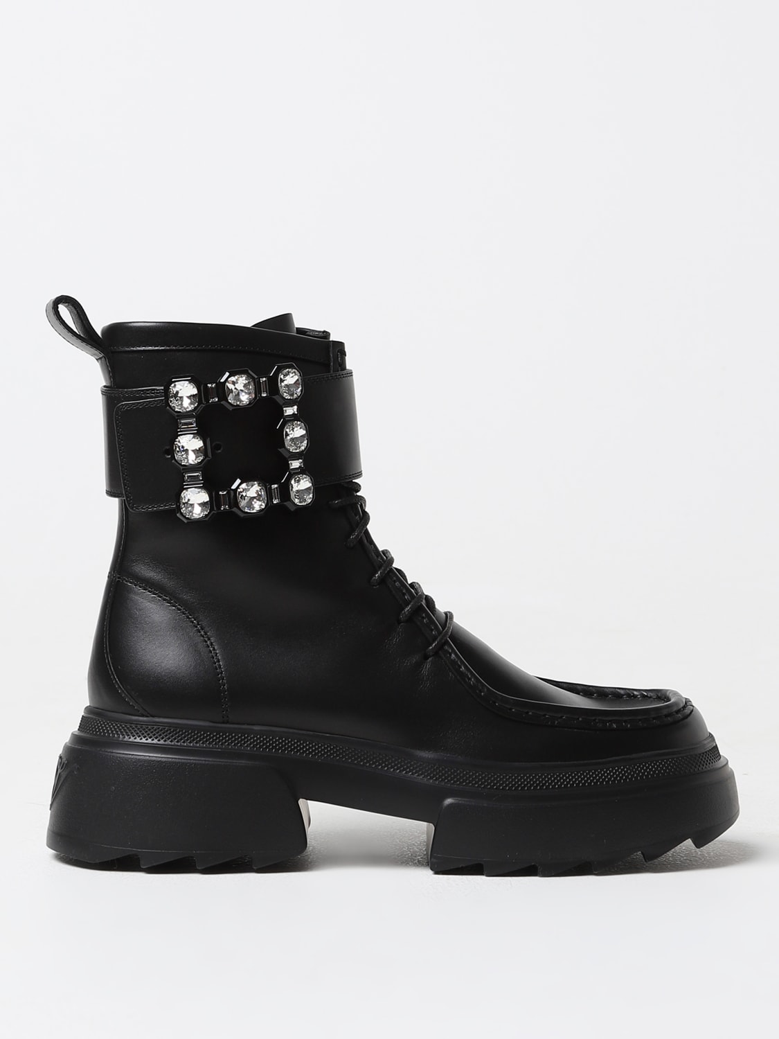 ROGER VIVIER BOTTINES PLATES: Chaussures femme Roger Vivier, Noir - Img 1