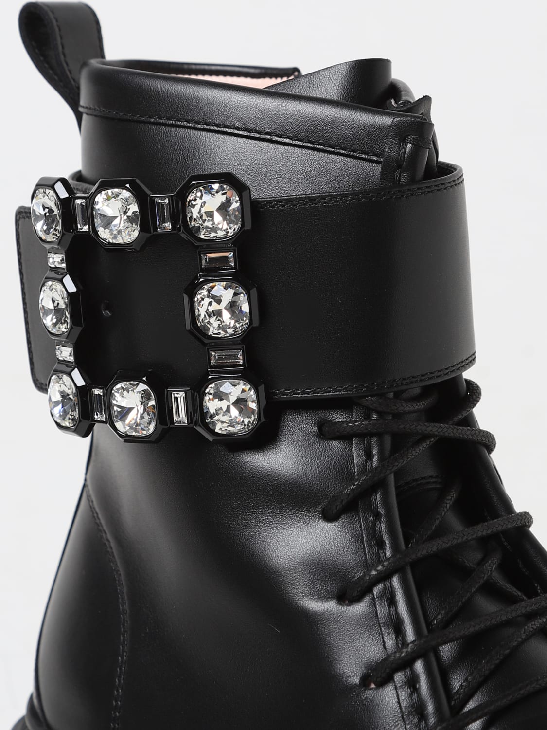 ROGER VIVIER BOTTINES PLATES: Chaussures femme Roger Vivier, Noir - Img 4