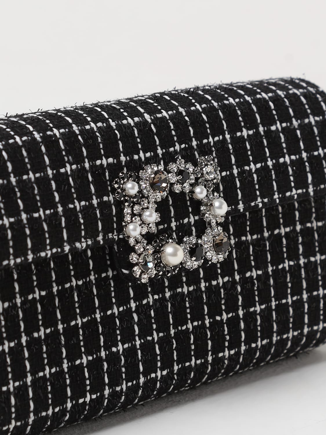 ROGER VIVIER CLUTCH: Bolso de hombro mujer Roger Vivier, Negro - Img 3