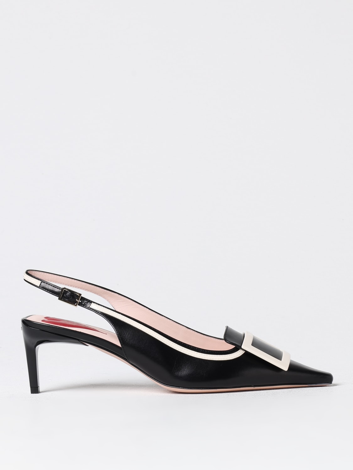 Giglio Slingback Viv' Canard Roger Vivier in pelle con fibbia decorativa