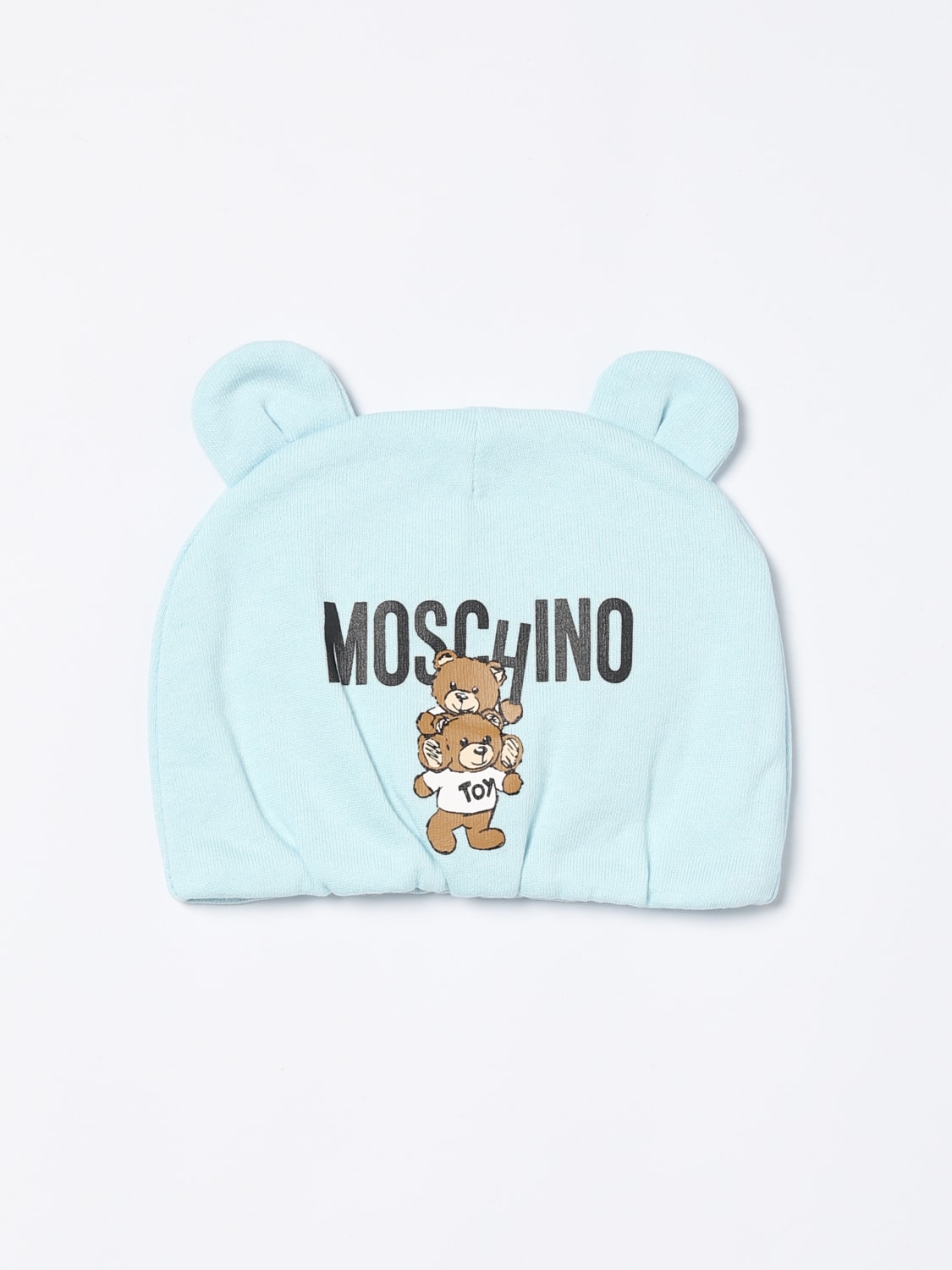 MOSCHINO HAT: Hat kids Moschino, Sky Blue - Img 1