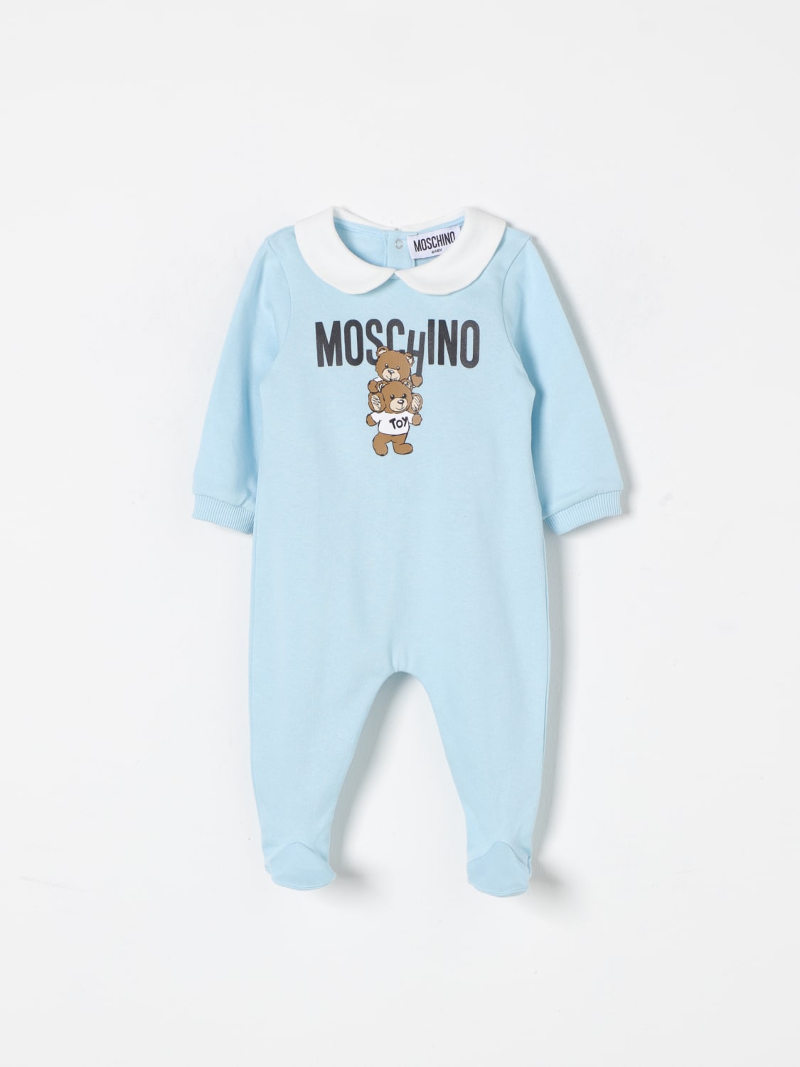 MOSCHINO 운동복: 롬퍼 남아 Moschino, 스카이 - Img 1