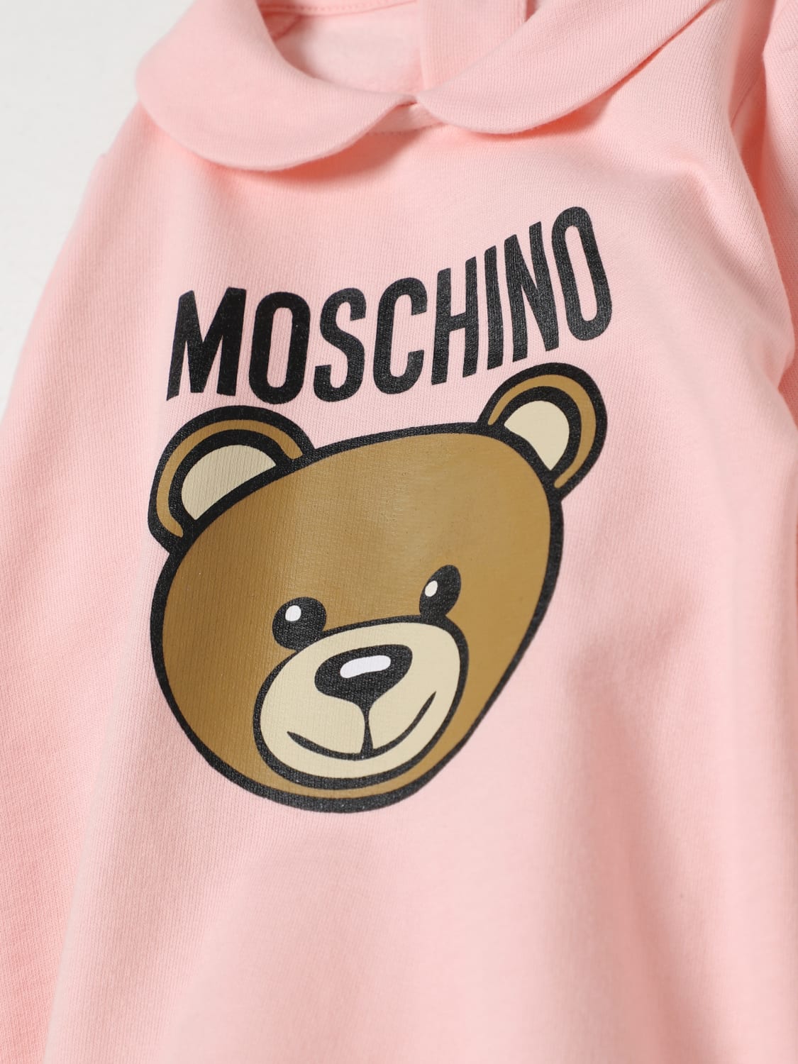 MOSCHINO 운동복: 롬퍼 남아 Moschino, 핑크 - Img 3