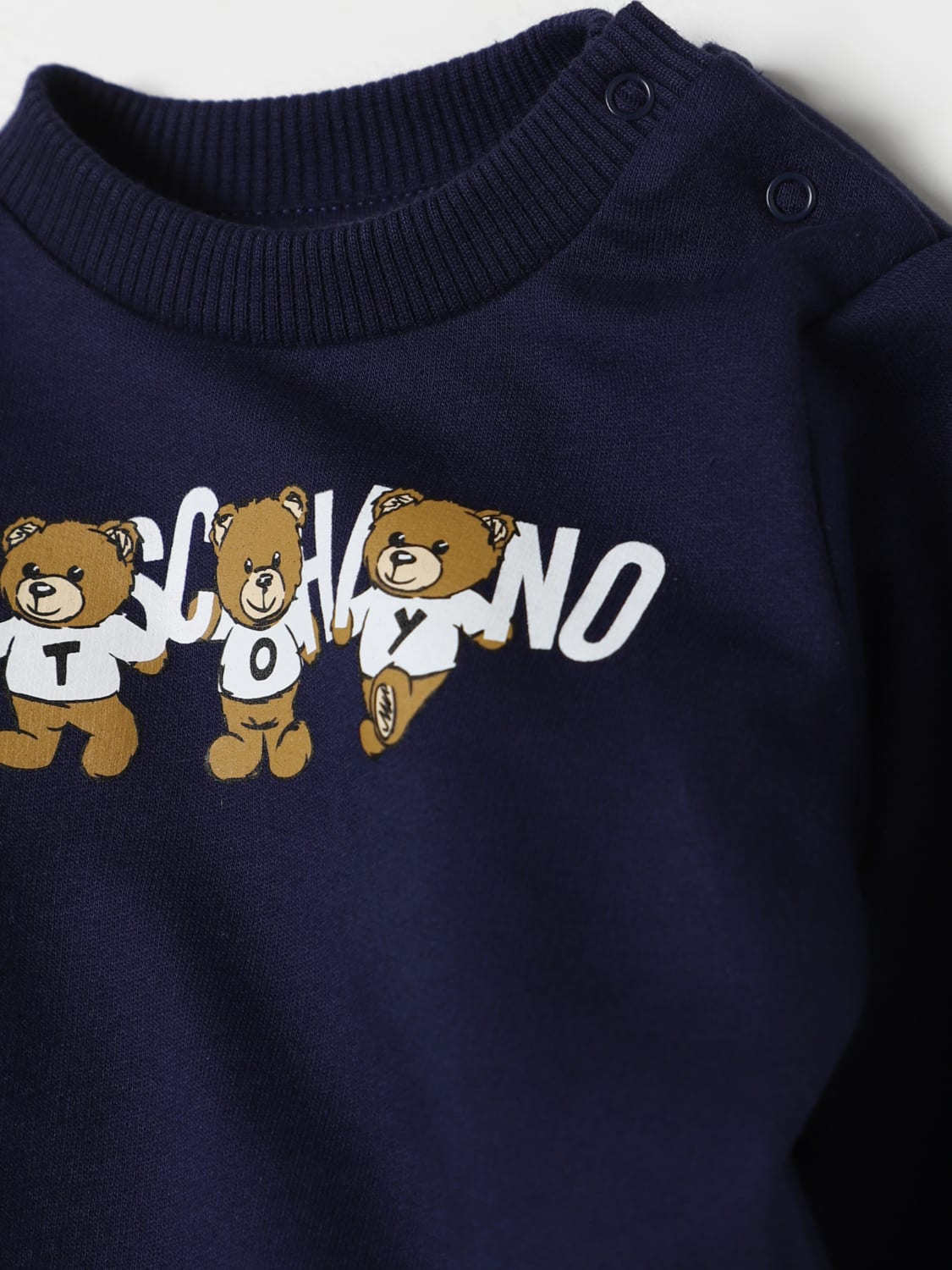 MOSCHINO SWEATER: Sweater kids Moschino, Navy - Img 3