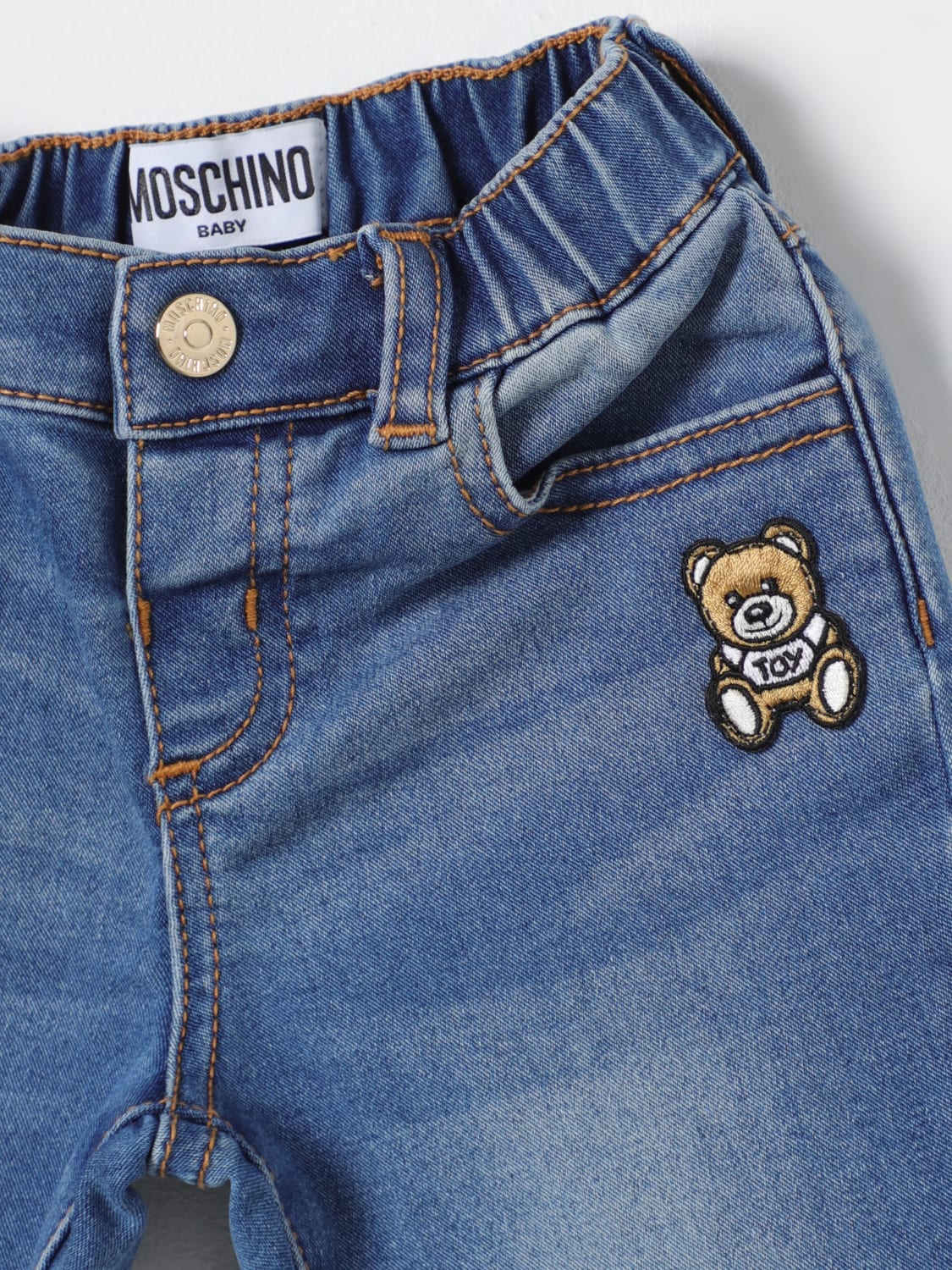 MOSCHINO JEANS: Jeans kids Moschino, Denim - Img 3