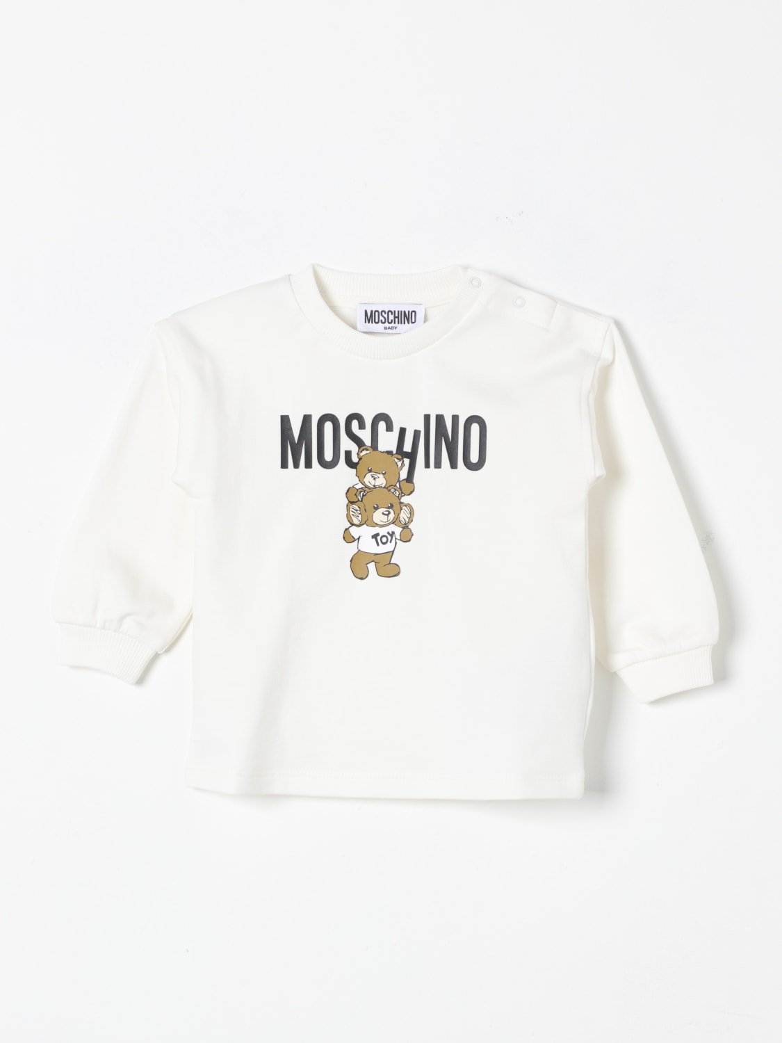 MOSCHINO T-SHIRT: Robe enfant Moschino, Blanc - Img 1