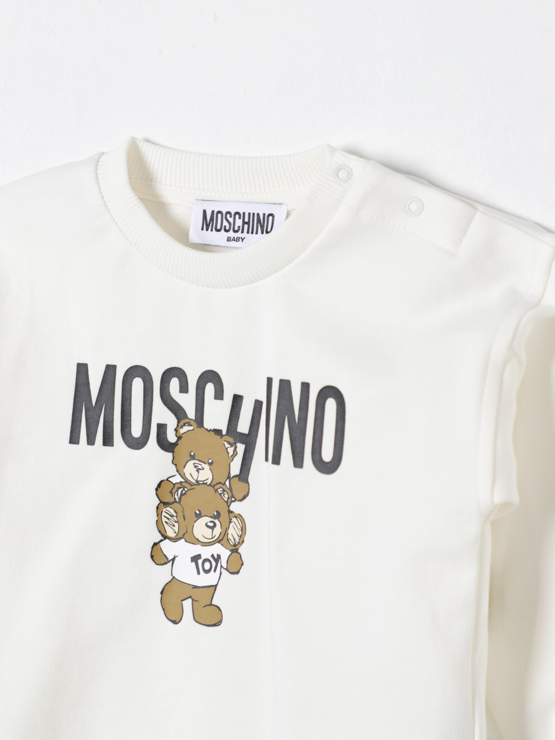 MOSCHINO T-SHIRT: Robe enfant Moschino, Blanc - Img 3