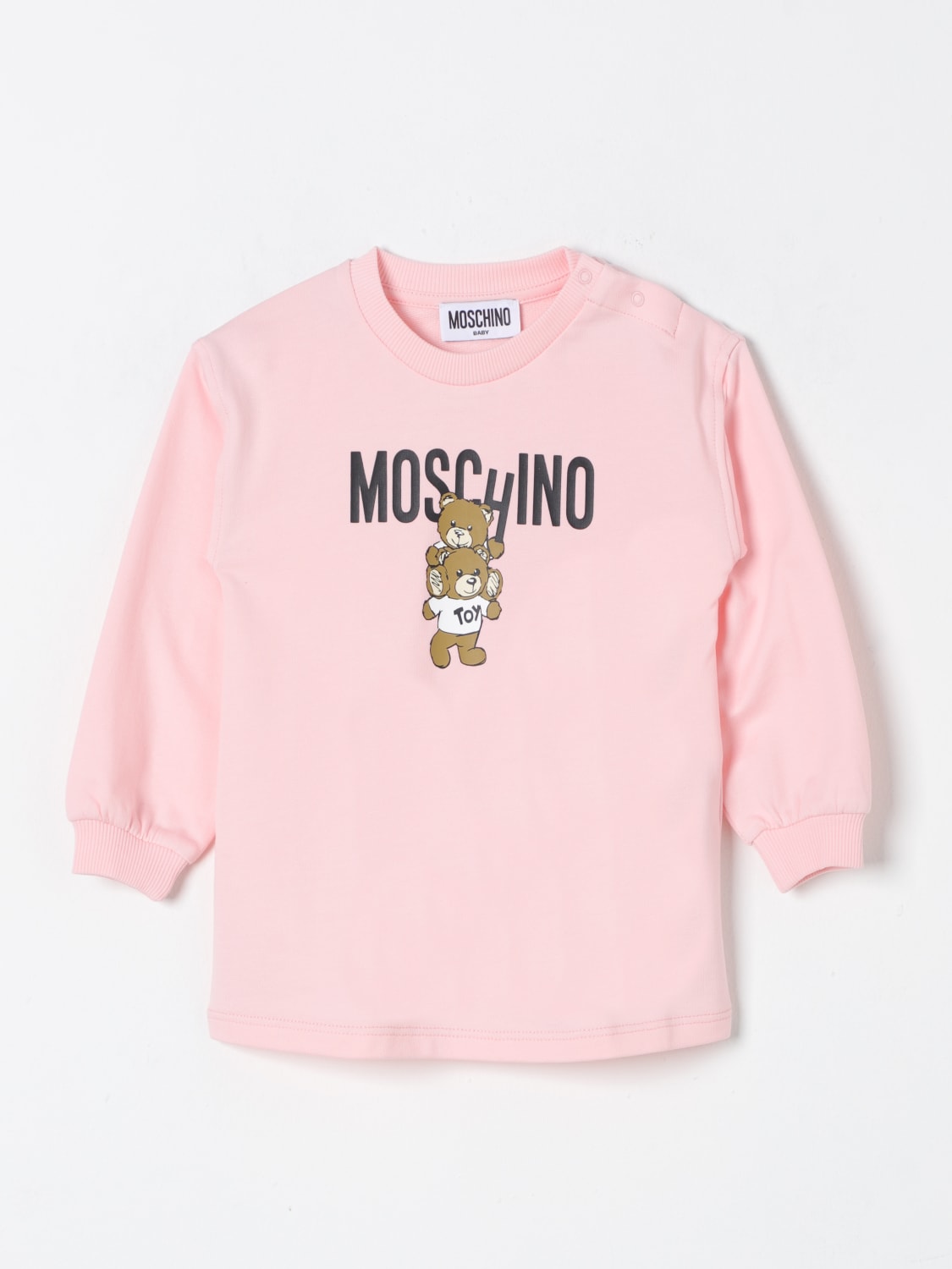 MOSCHINO 티셔츠: 롬퍼 남아 Moschino, 핑크 - Img 1