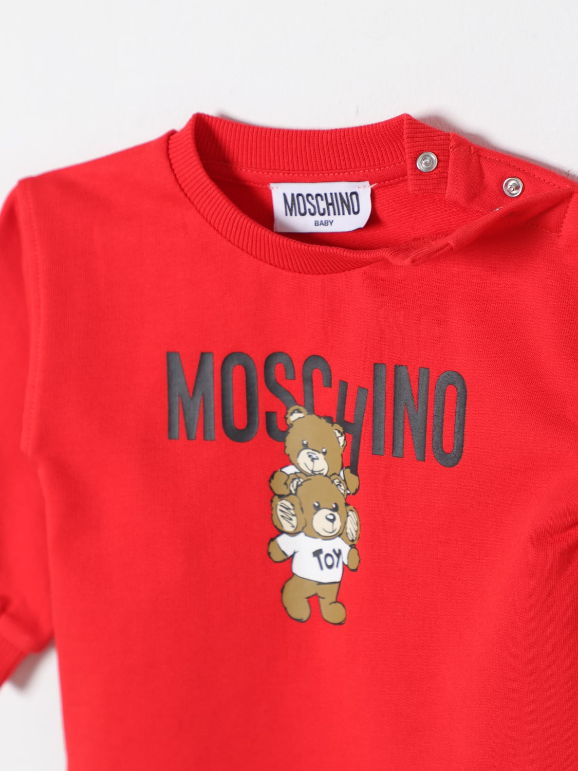 MOSCHINO 티셔츠: 롬퍼 남아 Moschino, 레드 - Img 3