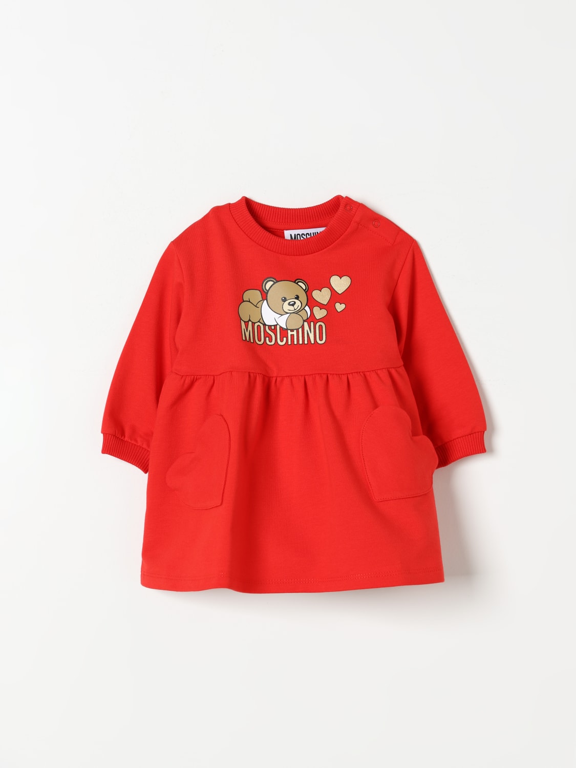 MOSCHINO ROMPER: Romper kids Moschino, Red - Img 1