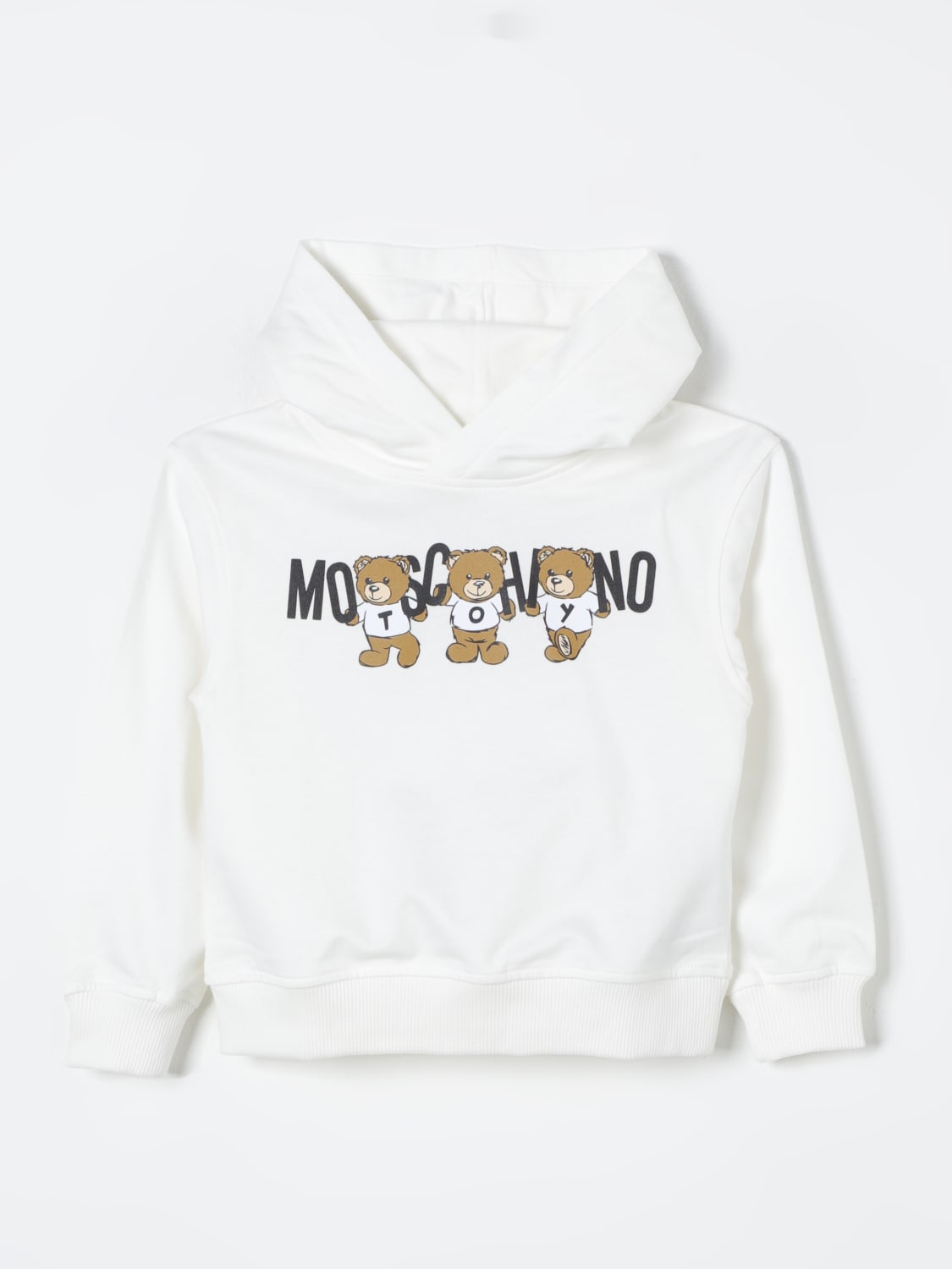 MOSCHINO SWEATER: Sweater kids Moschino, White - Img 1