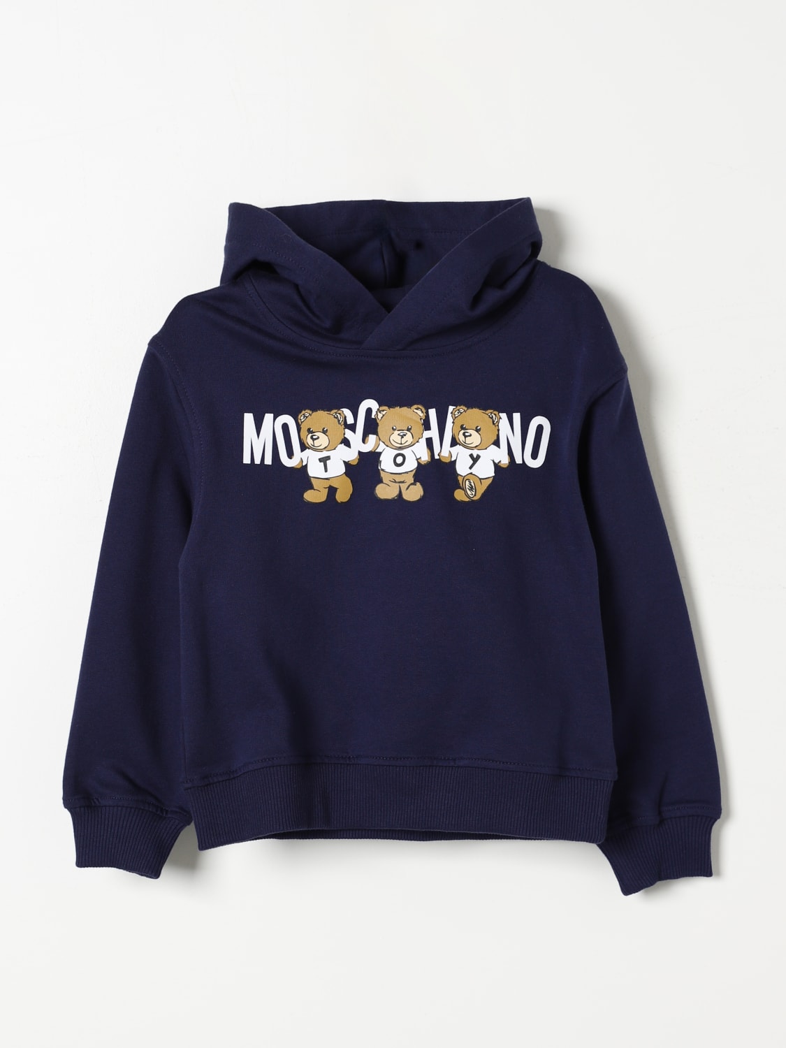 MOSCHINO SWEATER: Sweater kids Moschino, Blue - Img 1