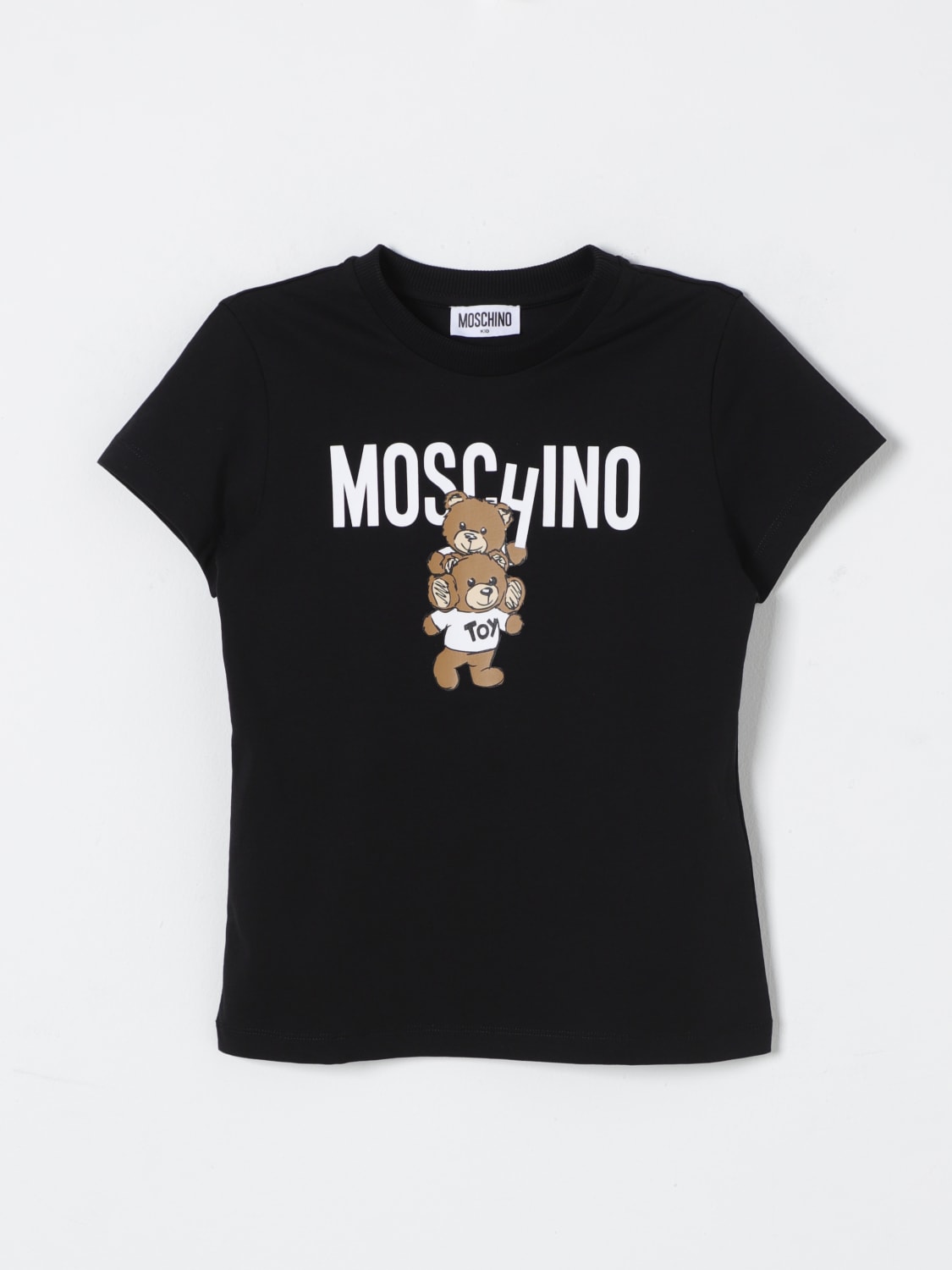 MOSCHINO T-SHIRT: T-shirt enfant Moschino, Noir - Img 1