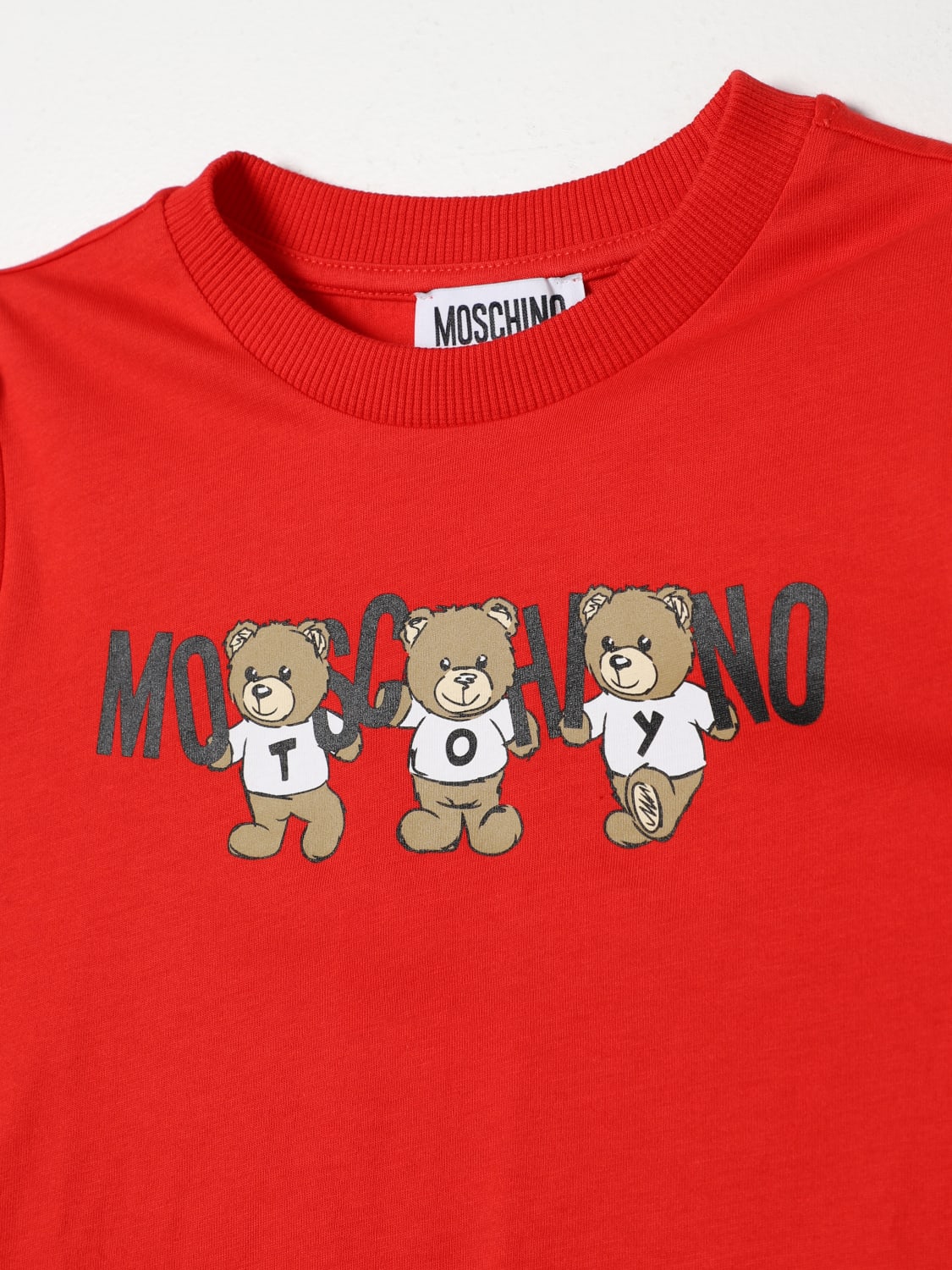 MOSCHINO T-SHIRT: T-shirt kids Moschino, Red - Img 3
