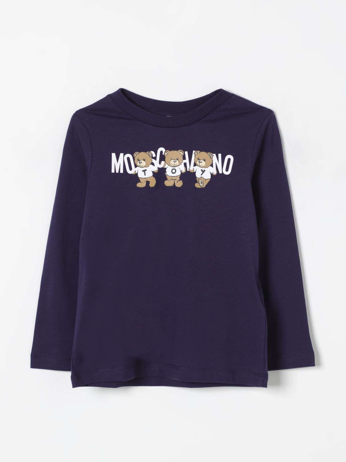 MOSCHINO T-SHIRT: T-shirt kids Moschino, Navy - Img 1