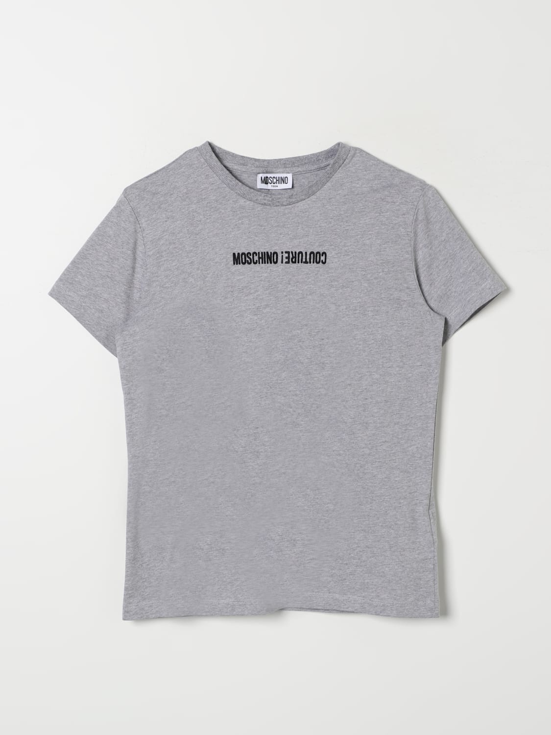 MOSCHINO T-SHIRT: T-shirt kids Moschino, Grey - Img 1