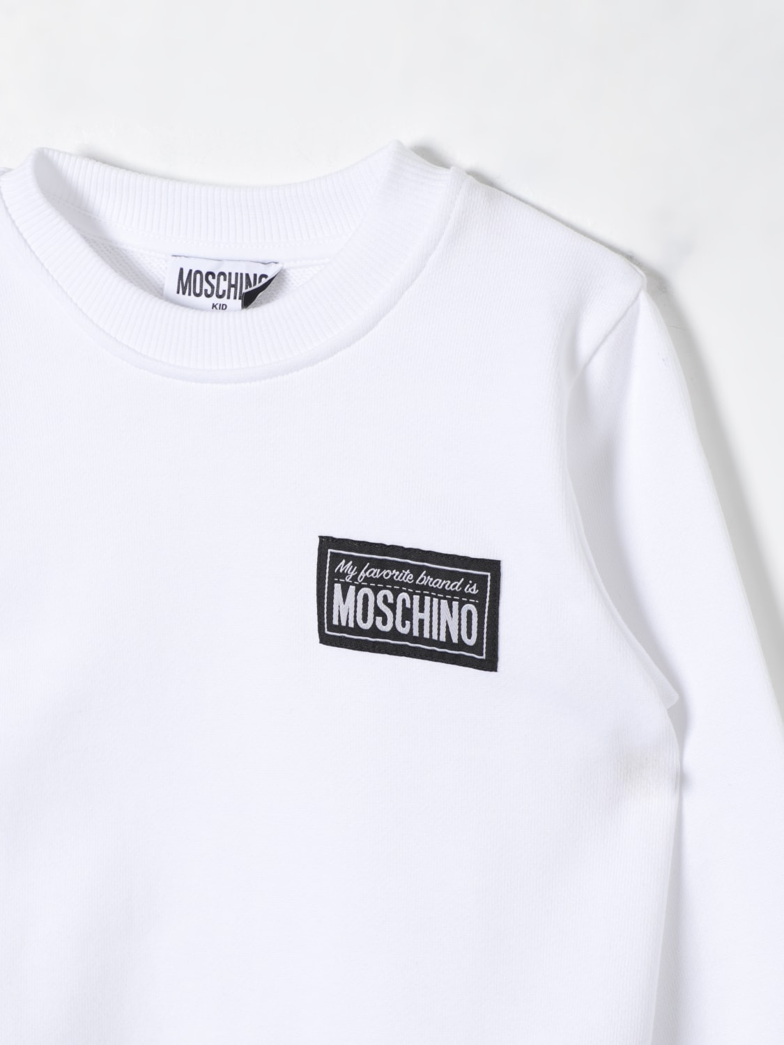 MOSCHINO SWEATER: Sweater kids Moschino, White - Img 3