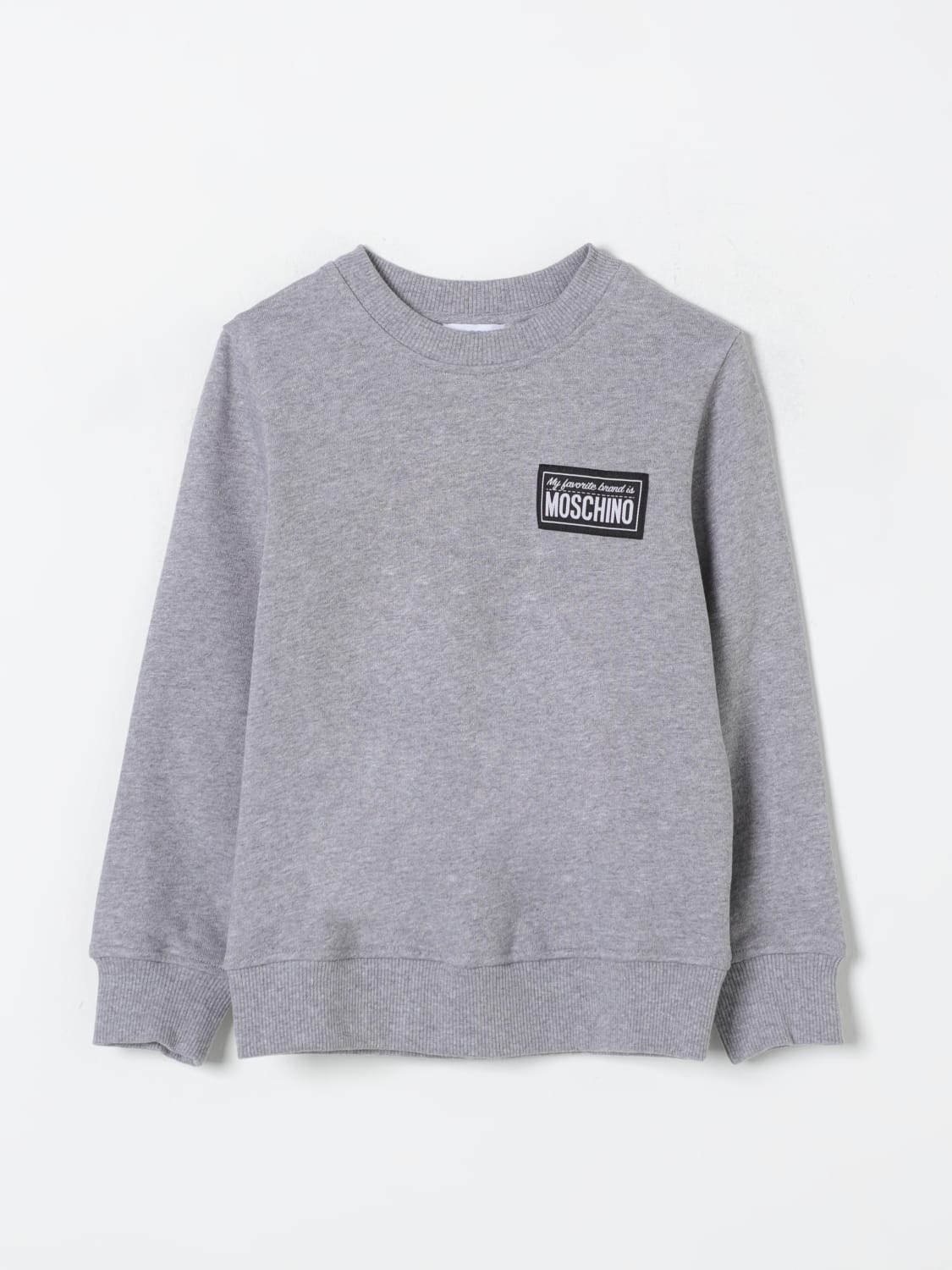 MOSCHINO SWEATER: Sweater kids Moschino, Grey - Img 1