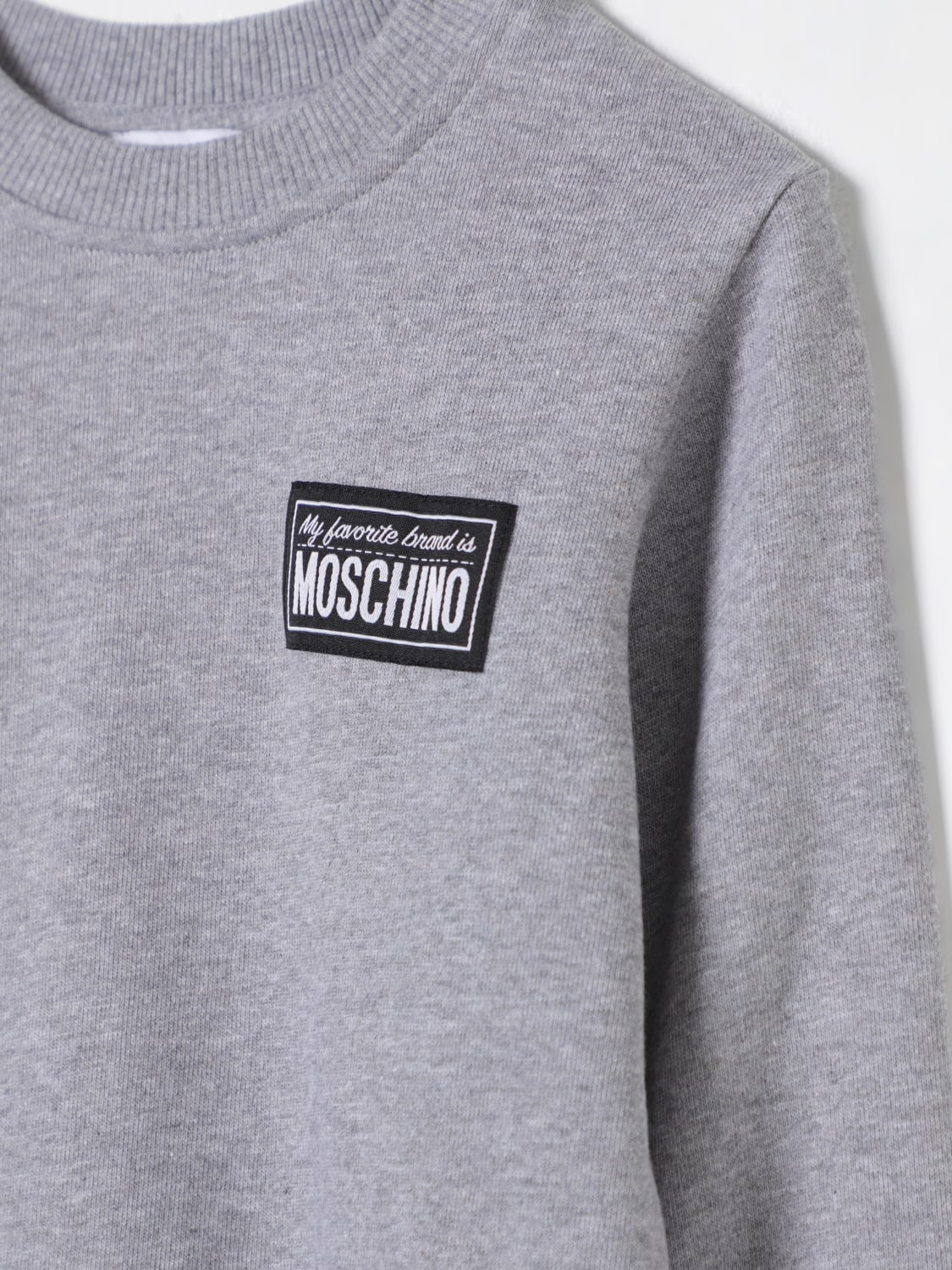 MOSCHINO SWEATER: Sweater kids Moschino, Grey - Img 3