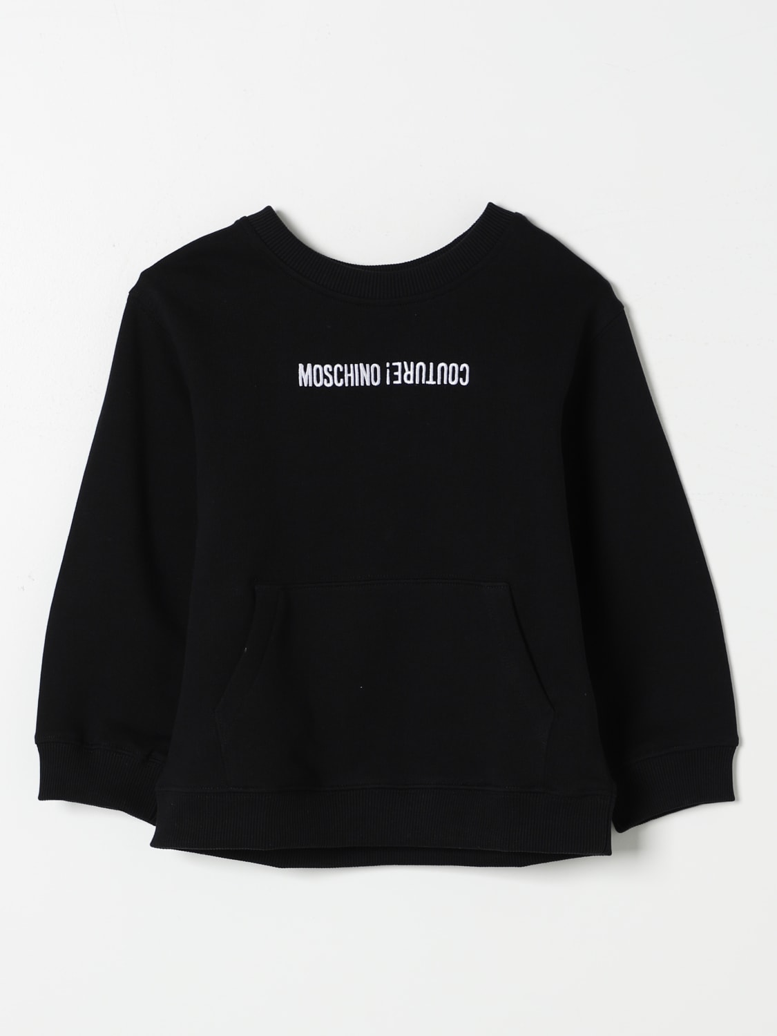 MOSCHINO SWEATER: Sweater kids Moschino, Black - Img 1